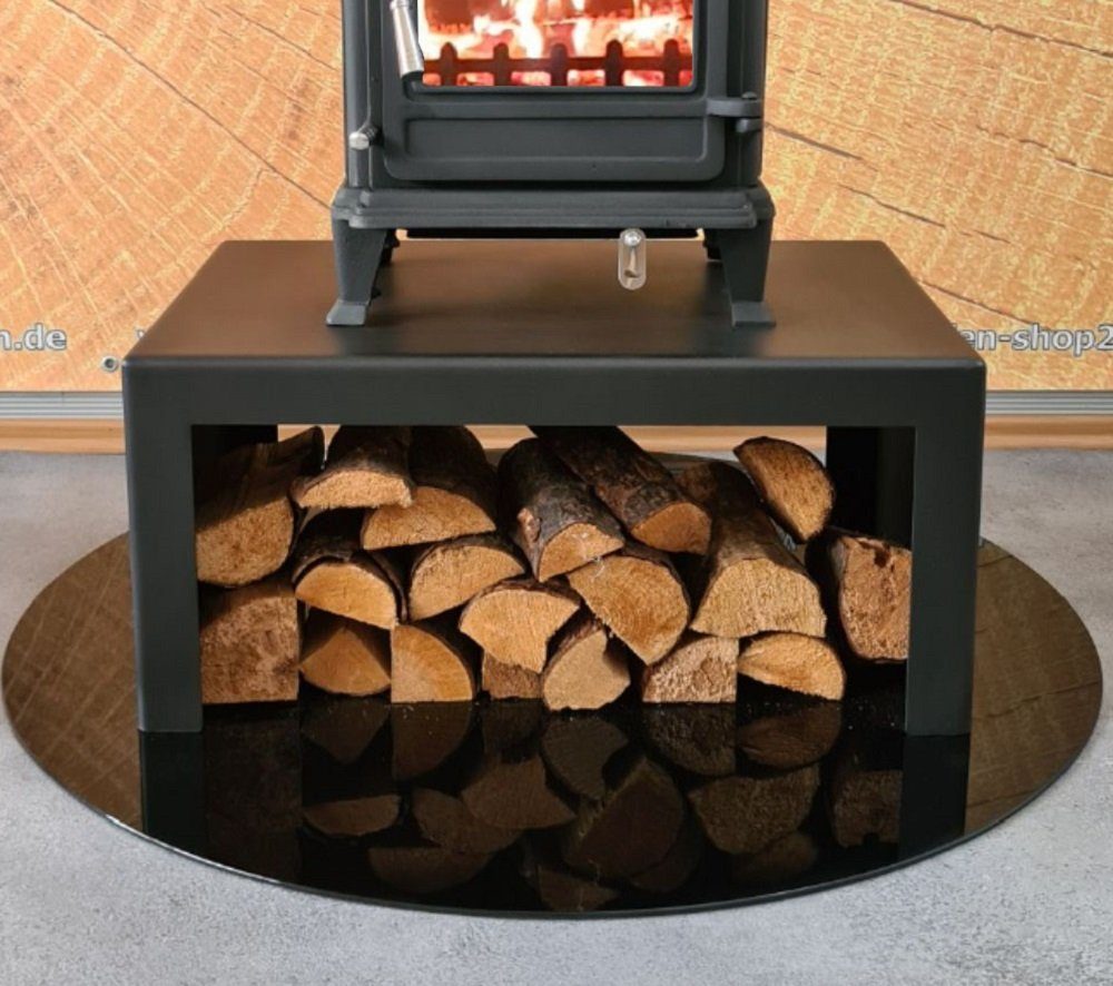 ECOfoxx Untergestell Kaminuntergestell für Kaminöfen L75xB50xH35cm Ofenbank Ständer