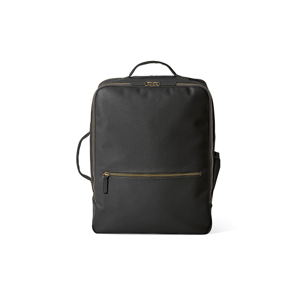 CABBEL Rucksack Rucksack 20L Laptop 17 Zoll recyceltes Leder nachhaltig sehr robust (Rucksack, 1-tlg., Einzelartikel), Schwarz, Recyceltes Leder, 77% Recyclinganteil, 20L Volumen