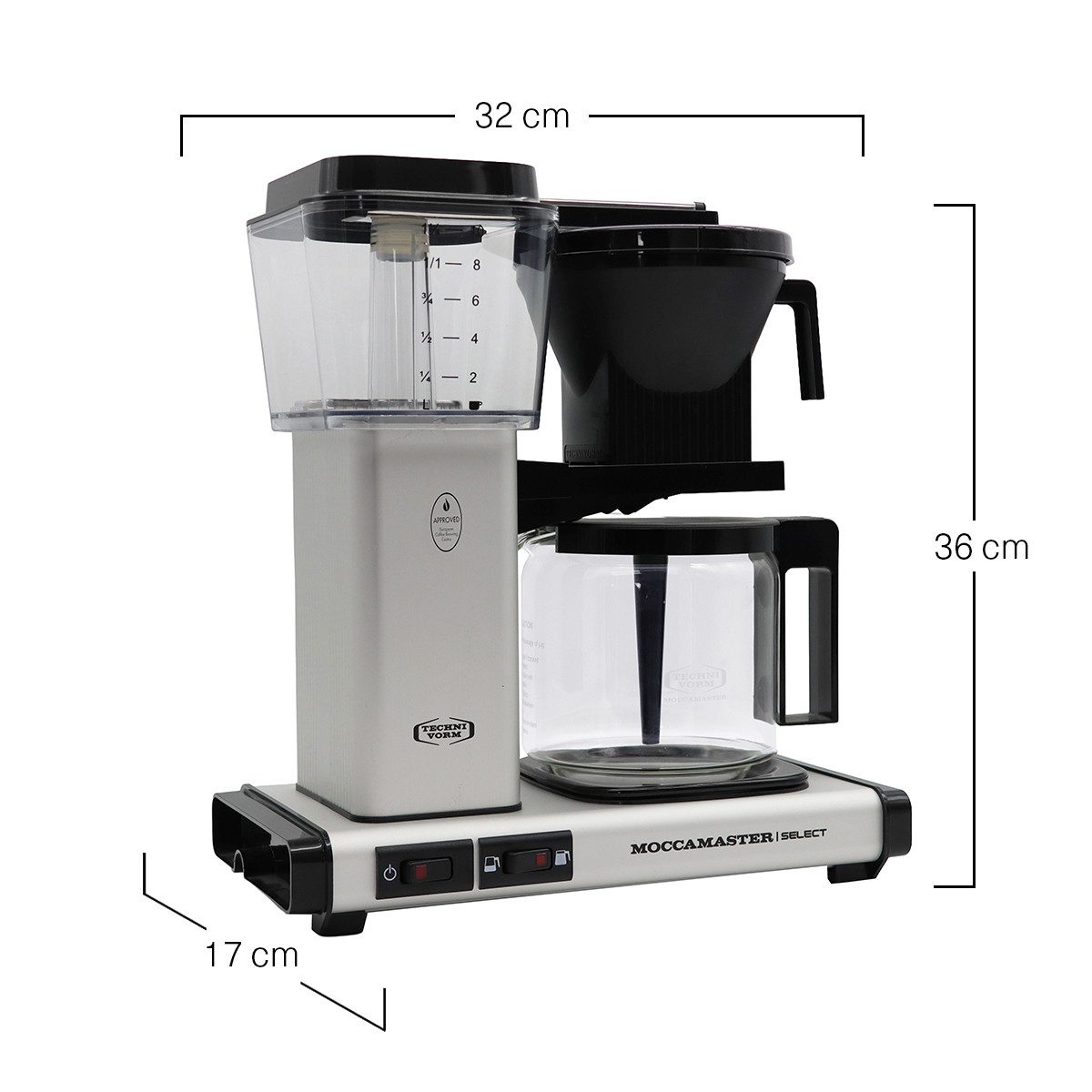 Moccamaster Filterkaffeemaschine, 1.25l Kaffeekanne