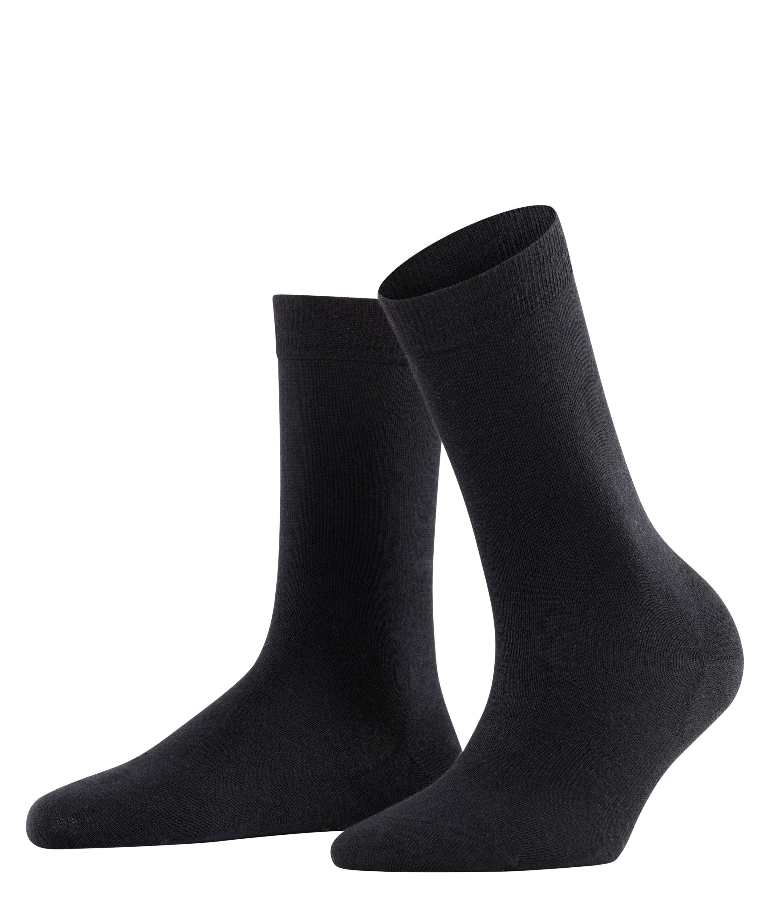(1-Paar) Socken FALKE (3009) black Softmerino