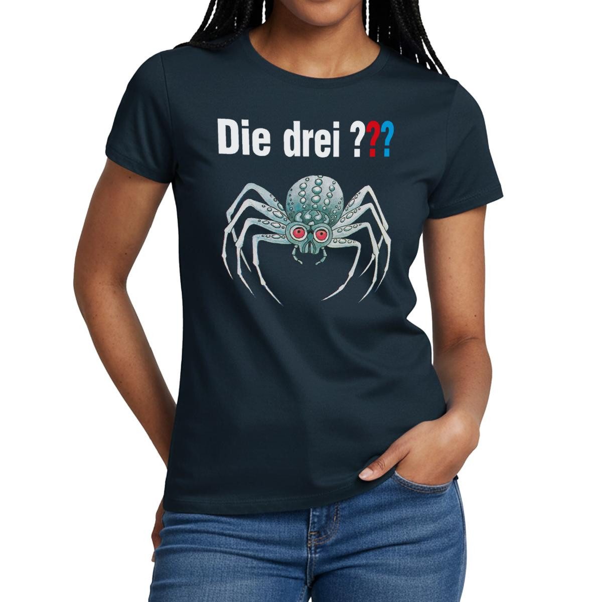 T-Shirt Die Drei Fragezeichen und die silberne Spinne Frauen T-Shirt
