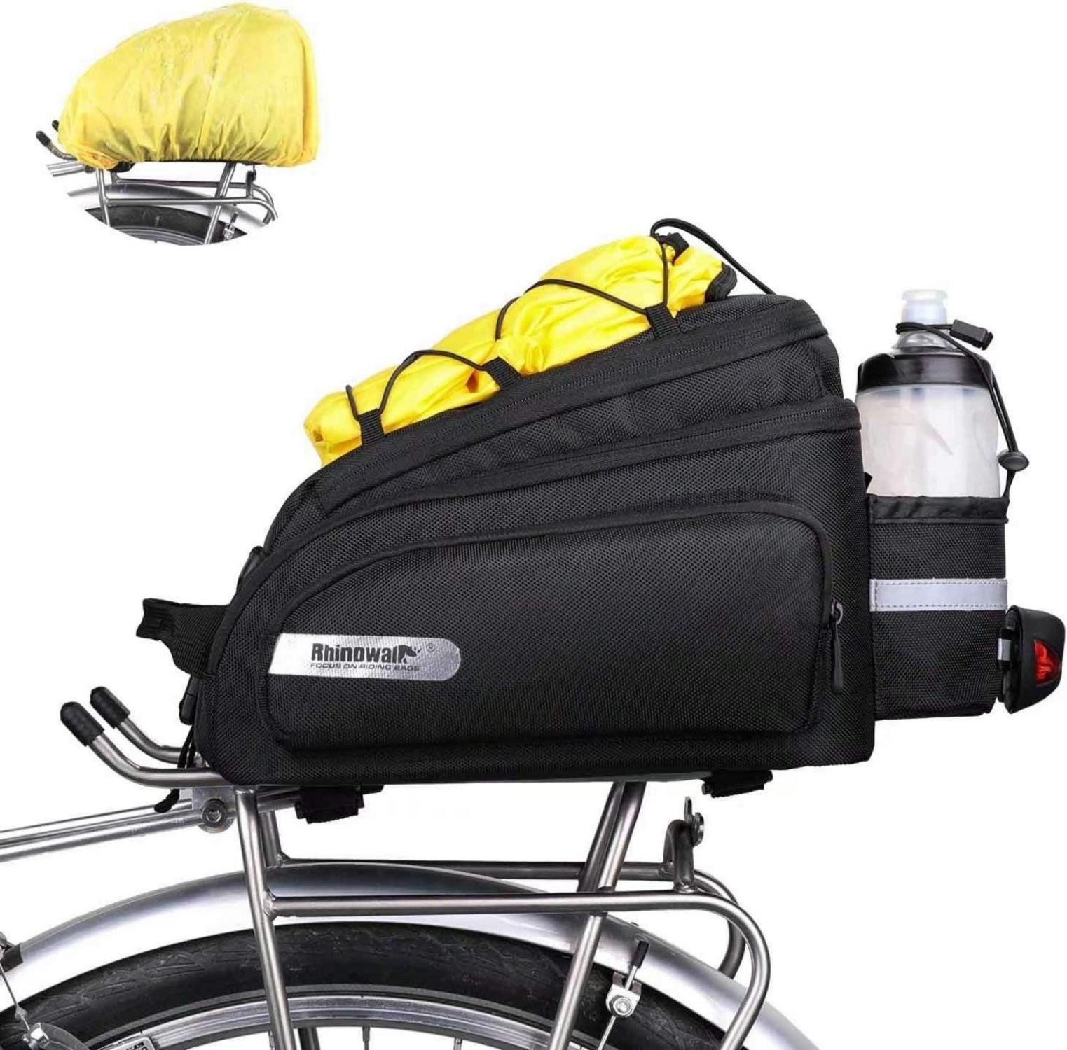 Fahrrad-Gepäckträger Fahrrad Gepäckträgertasche 12L Rücksitz Tasche Schwarz