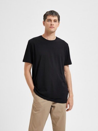 SELECTED HOMME Rundhalsshirt SLHASPEN SS O-NECK günstig online kaufen