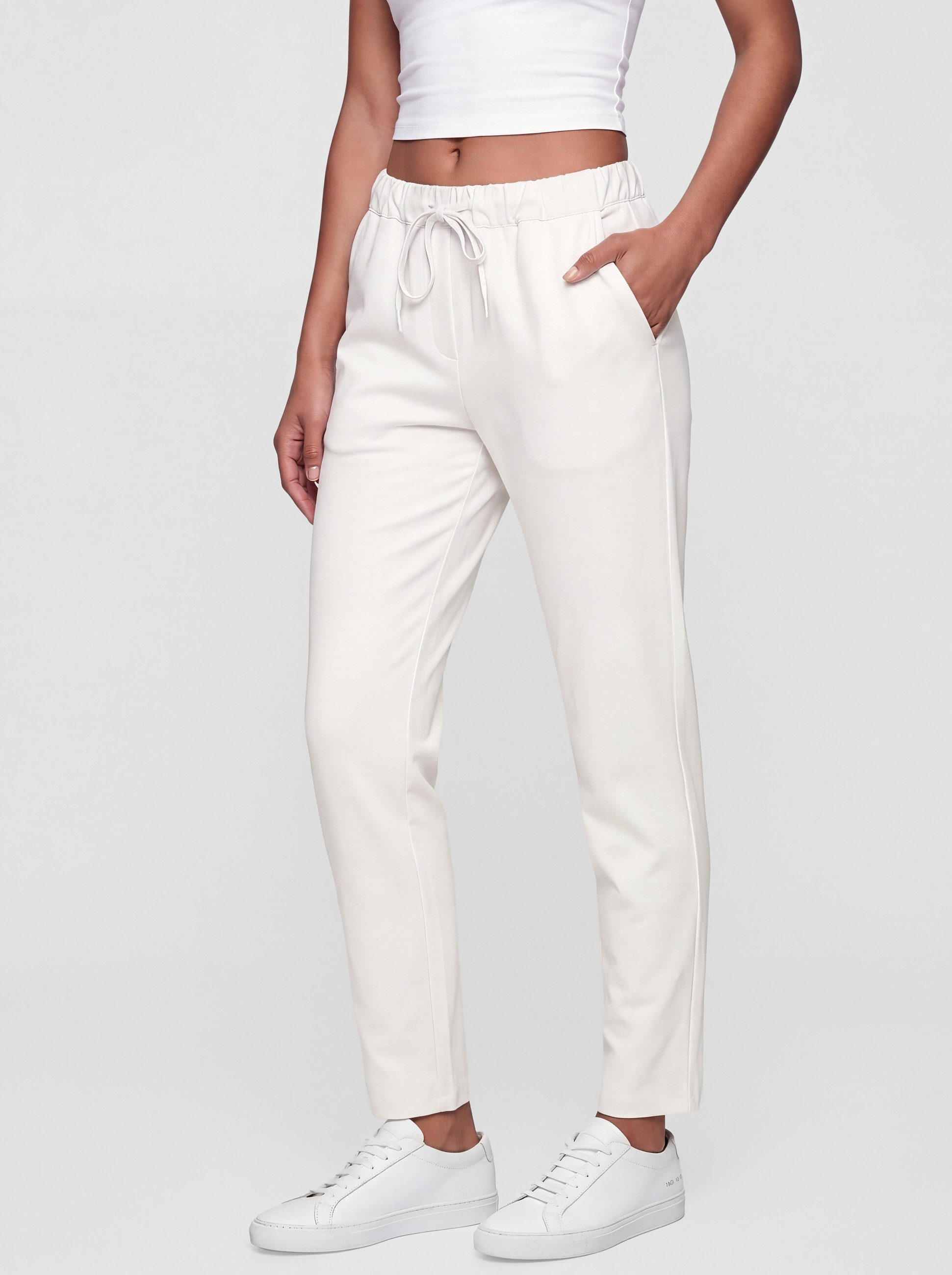 PEKIVESSA Jogger Pants Stretch Schlupfhose Sweathose mit Taschen aus Stretch-Baumwollmischung