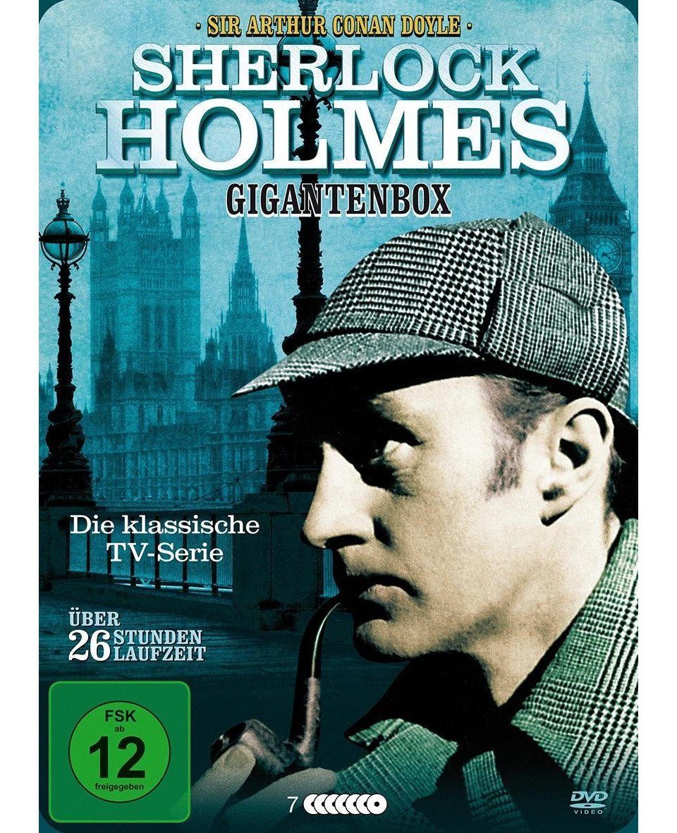 Eurovideo DVD Sherlock Holmes Gigantenbox (TV-Serie & 8 Filme auf 7 DVDs in Metal...