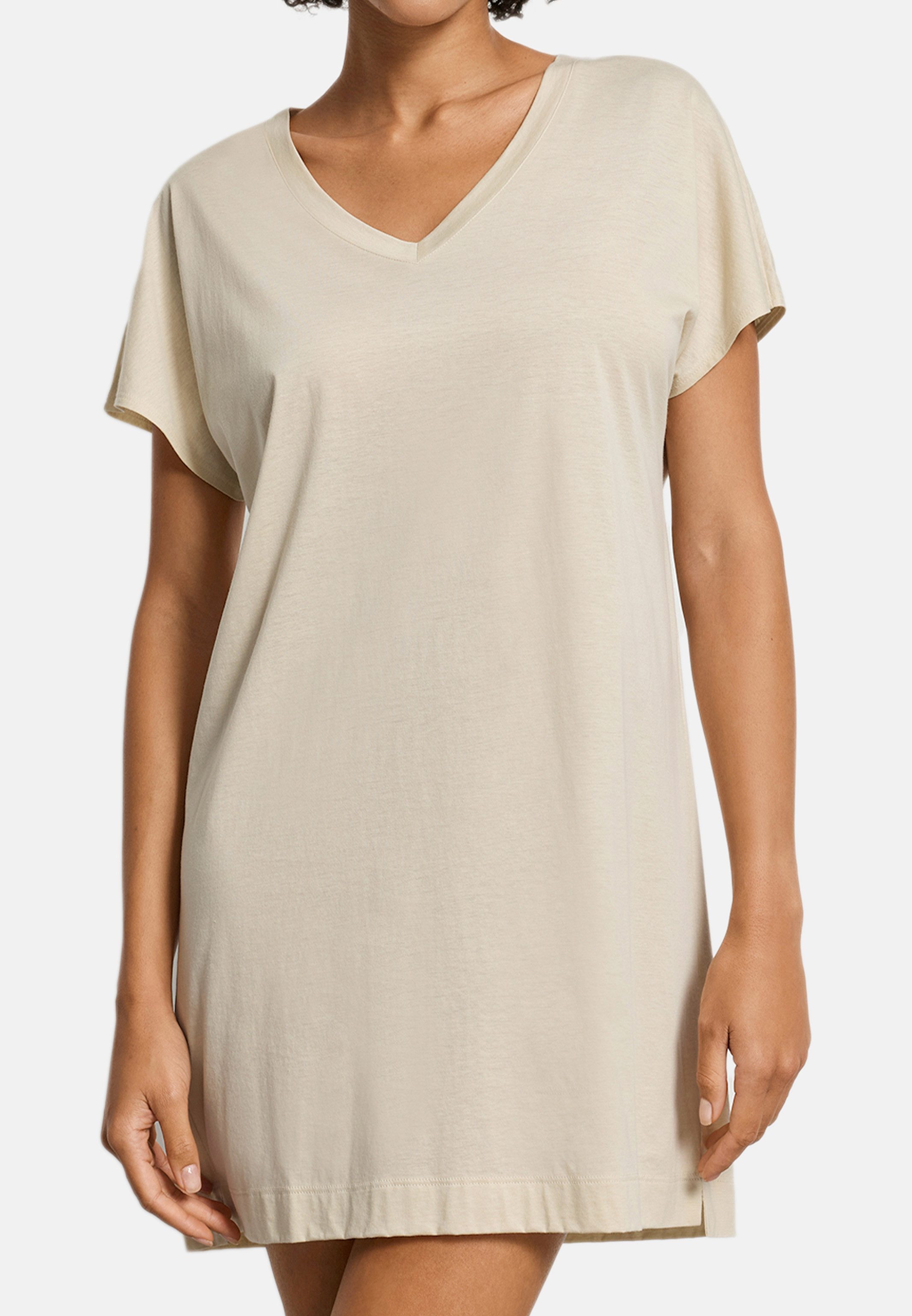 Hanro Nachthemd Laura (1-tlg) Nachthemd - Baumwolle - Atmungsaktiv - 85 cm lang