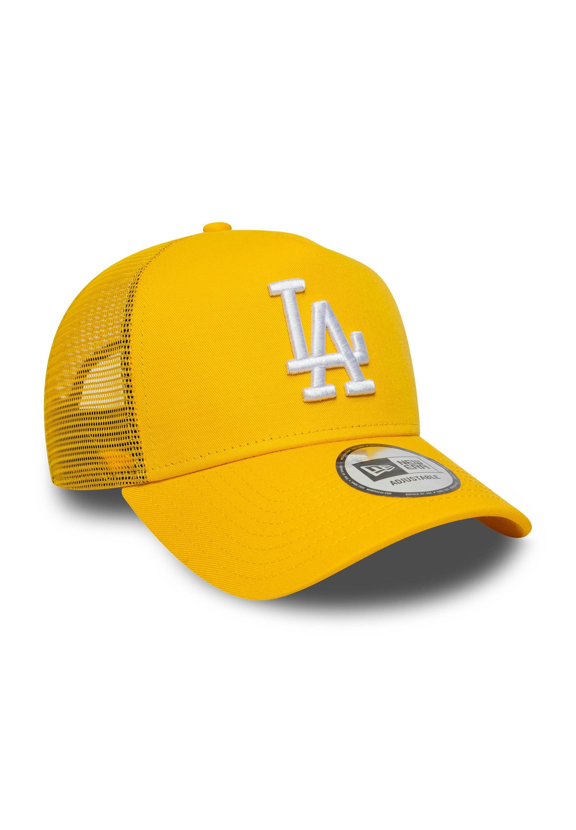 New Era Baseball Cap Los Angeles Dodgers A-Frame Trucker Cap New Era Gelb Weißes Logo (1-St)
