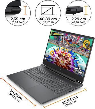 HP 16-s1078ng Gaming-Notebook (40,9 cm/16,1 Zoll, AMD Ryzen 7 8840H, GeForce RTX 4070, 1000 GB SSD)