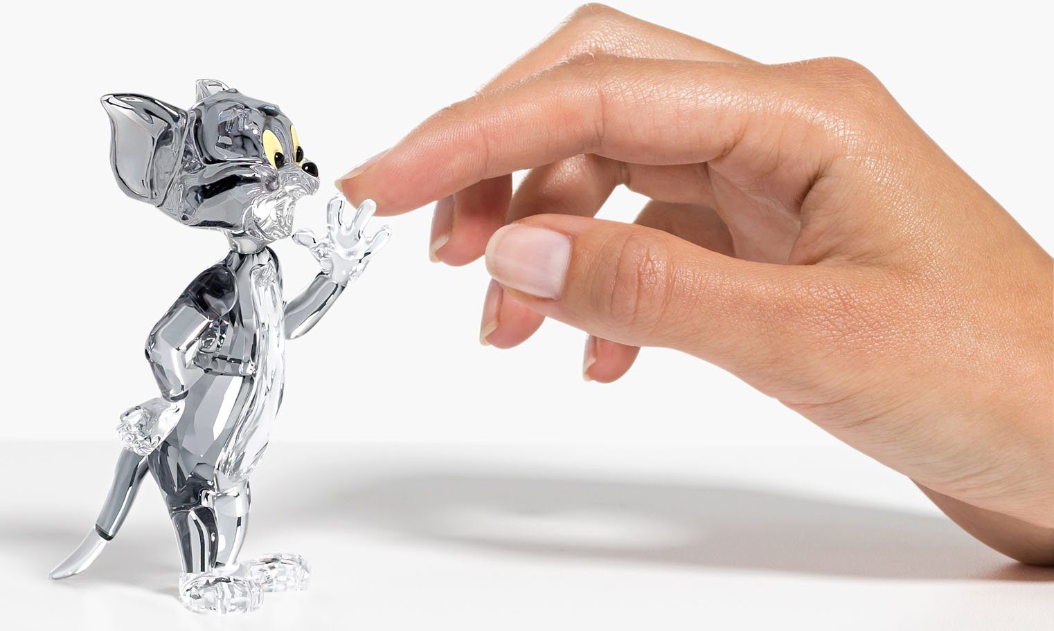 Swarovski Comicfigur »Tom und Jerry, Tom, 5515335« (1 Stück), Swarovski® Kristall mit schwarzem Emaille-HomeTrends