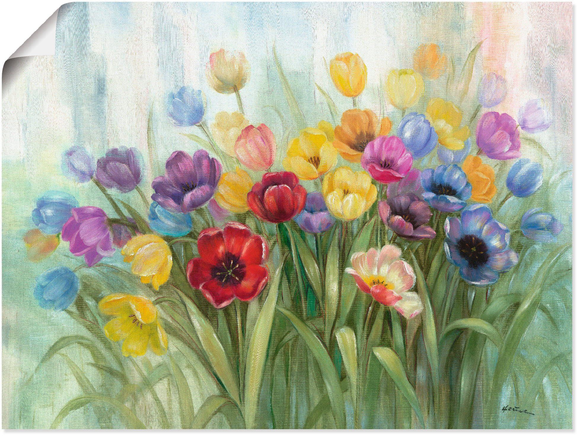Wandbild Tulpenwiese I