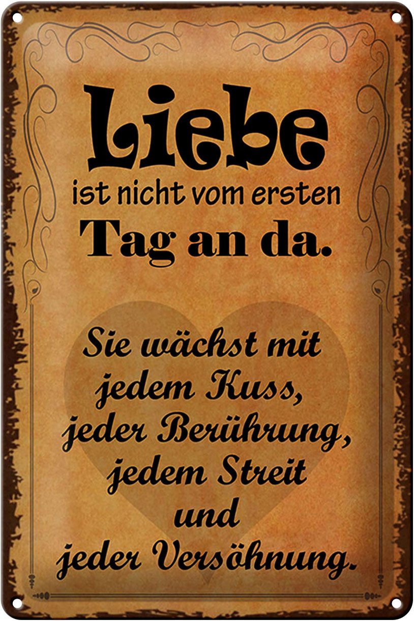 Hebold Metallschild Schild Blech 20x30cm Made in Germany Spruch