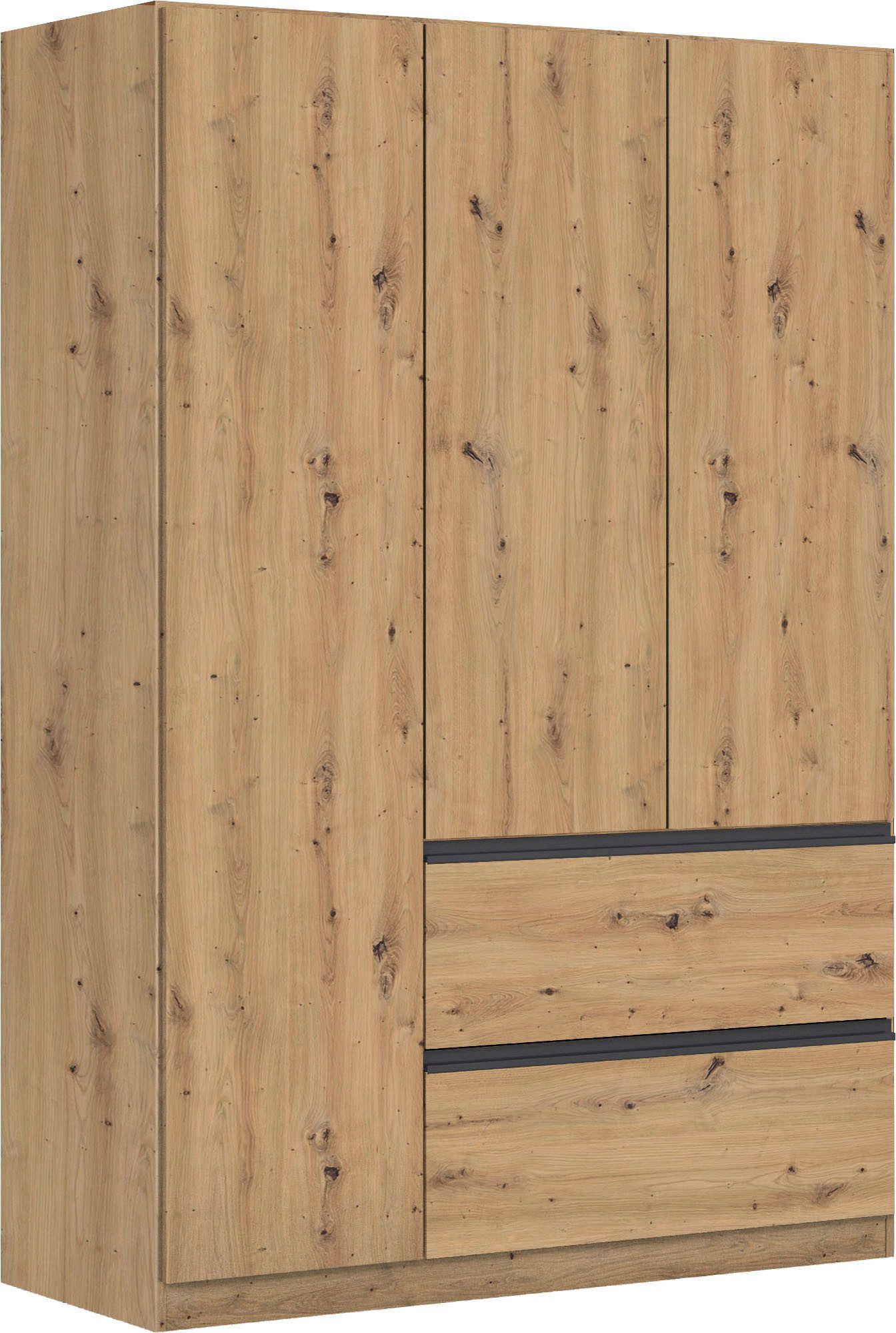 rauch Drehtürenschrank Kleiderschrank Schrank Garderobe COSTA in den Breiten 91/136/181 cm (in 3 Ausstattungen BASIC/CLASSIC/PREMIUM) viel Platz, grifflose Front und Push-to-Open Funktion MADE IN GERMANY