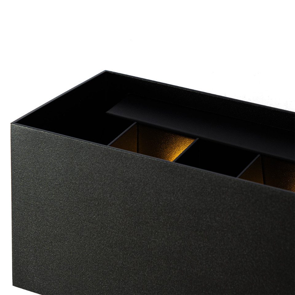 Qazqa Wandleuchte Edwin, ohne Leuchtmittel, G9, Schwarz, Modern, Aluminium, günstig online kaufen