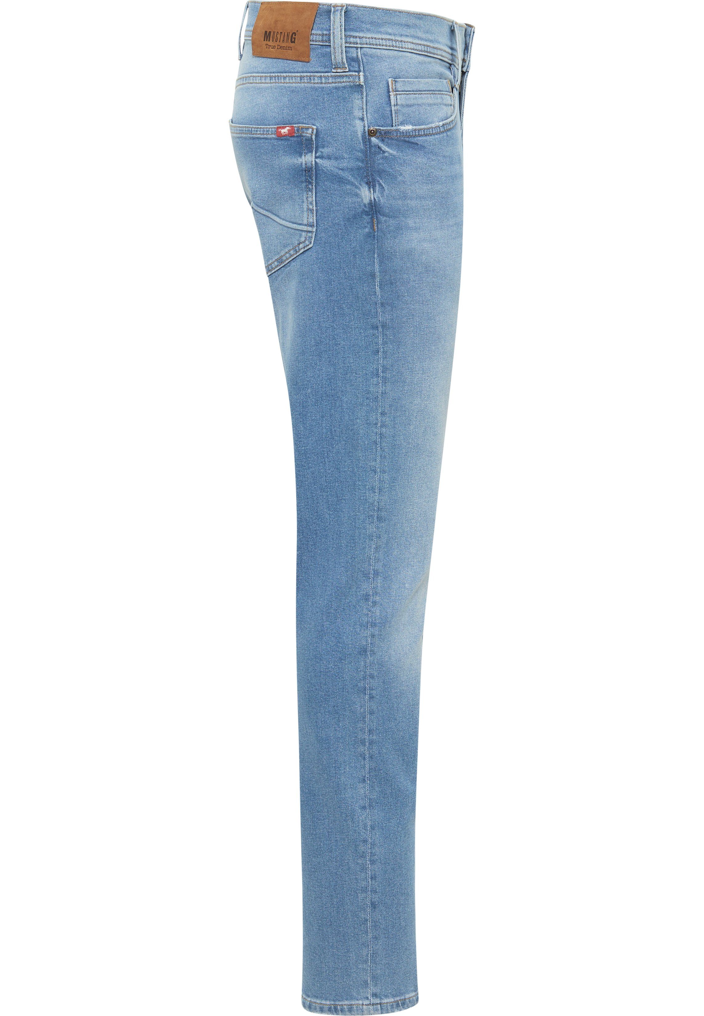 MUSTANG 5-Pocket-Jeans used Oregon Tapered blue light