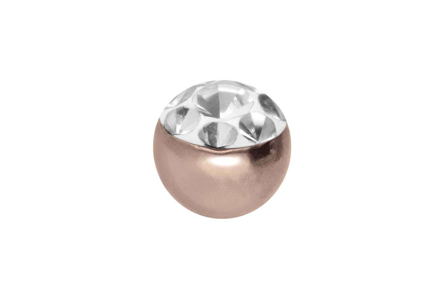 PIERCINGLINE Piercing-Set Chirurgenstahl Schraubkugel MULTIKRISTALLE (Schra günstig online kaufen