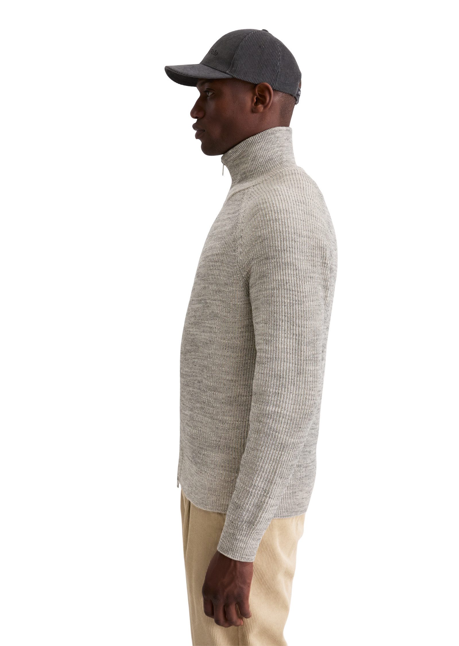 Marc O'Polo Cardigan aus Baumwoll-Schurwoll-Mix günstig online kaufen