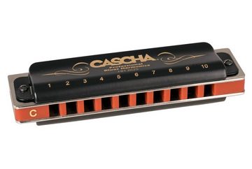 Cascha diatonische Mundharmonika Professional Blues, C-Dur, inkl. Etui und Pflegetuch