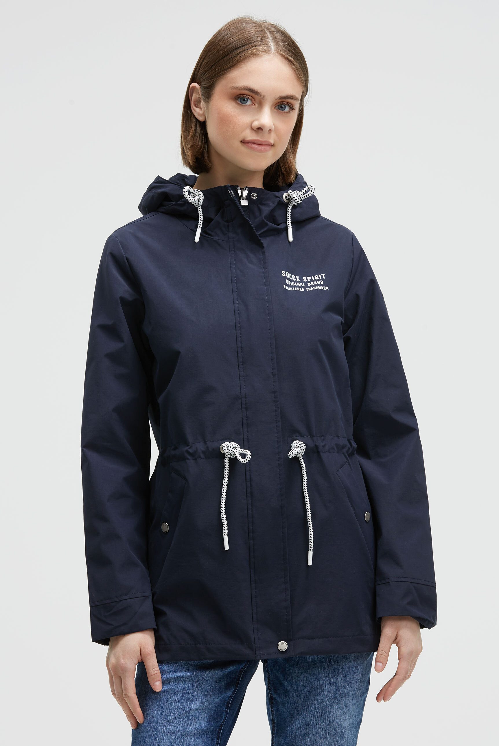 SOCCX Funktionsjacke mit Windbreaker-Bündchen und Waterproof-Eingrifftasche günstig online kaufen