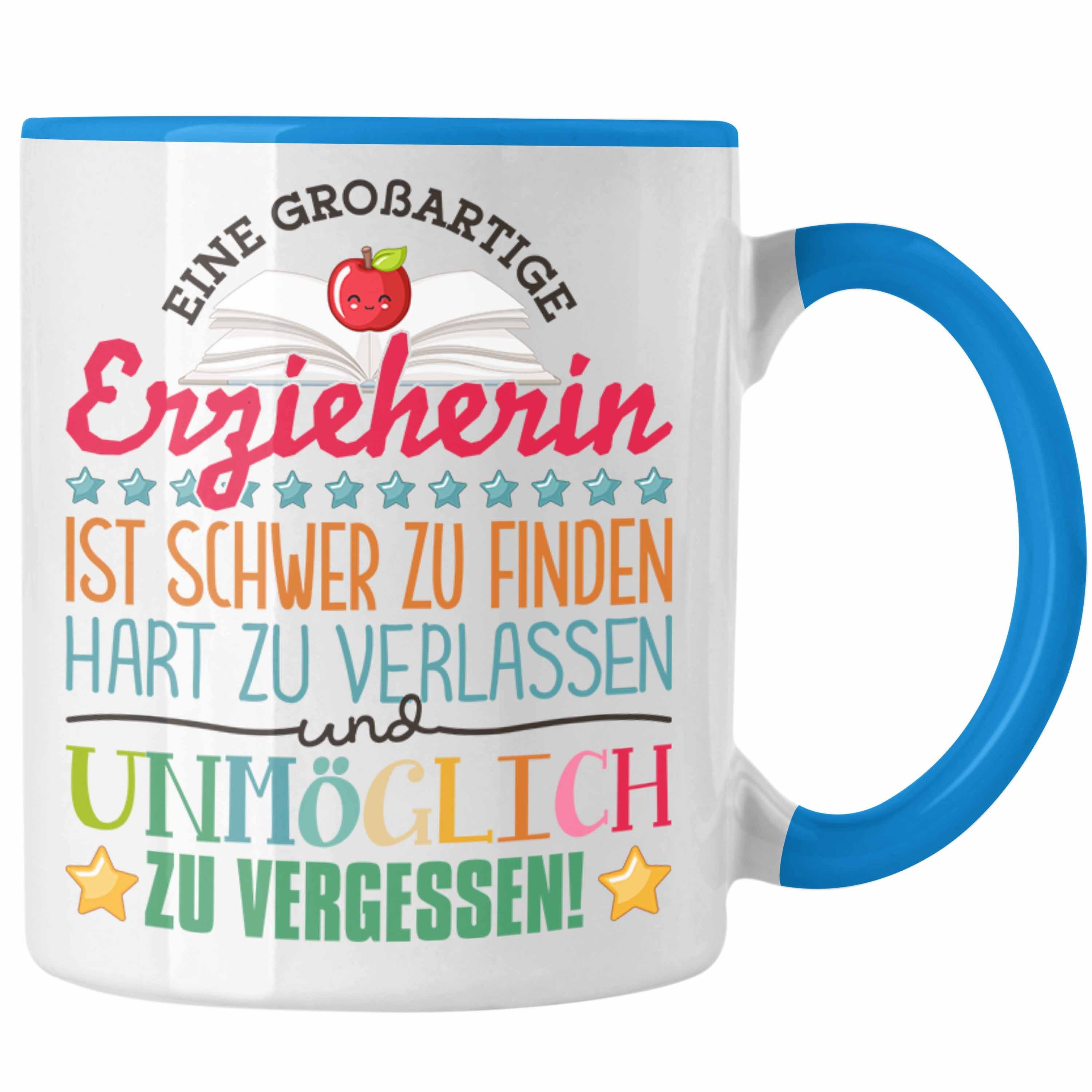 Trendation Tasse Trendation - Erzieherin Abschied Tasse Abschiedsgeschenk Spruch Kinder