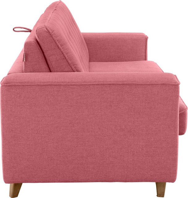 Schlafsofa »NORDIC SLEEP«, Füße Nussbaum, Breite 212 cm, Matratzenbreite 143 cm Schlafsofa »NORDIC SLEEP«, Füße Nussbaum, Breite 212 cm, Matratzenbreite 143 cm