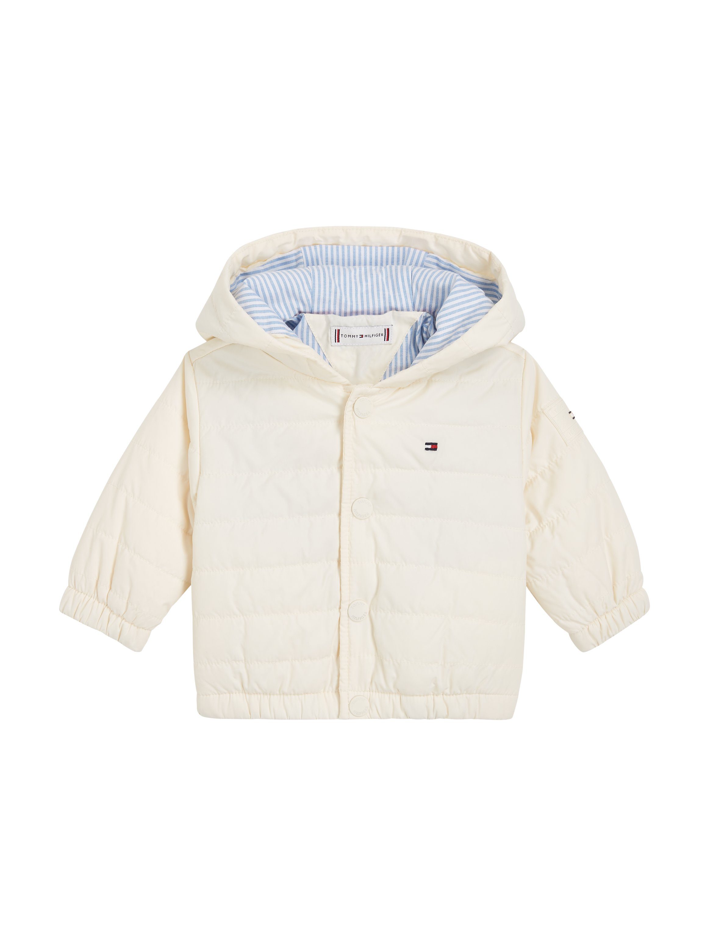 Winterjacke Calico Hilfiger Logo-Details Tommy QUILTED BABY JACKET mit