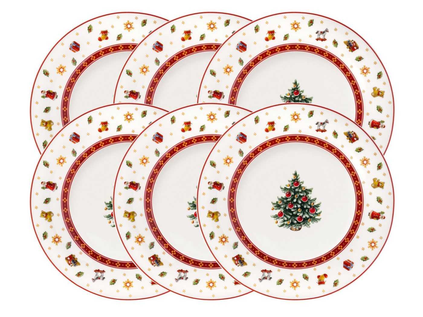 Villeroy & Boch Teller-Set Toy's Delight Specials Frühstücksteller 21,5cm Set6, Premium Porcelain