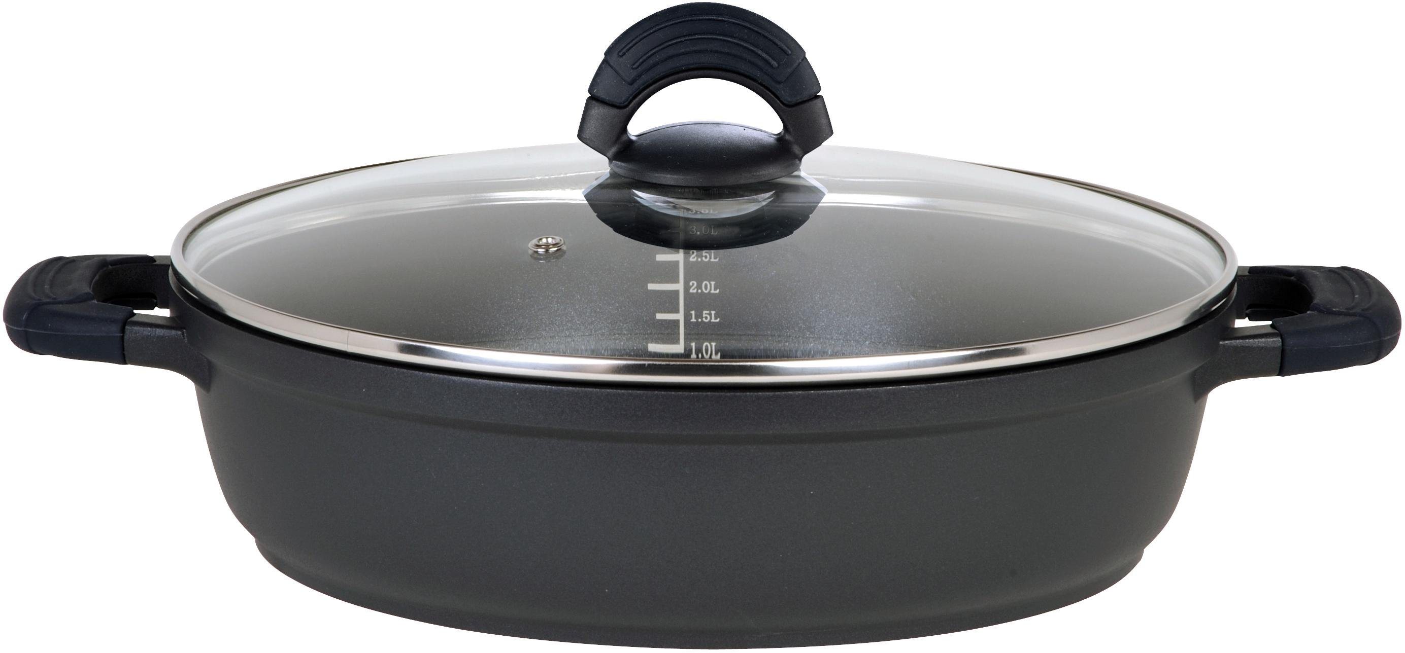 Bräter »SilcoGuss noir«, Aluminiumguss, Induktion, incl. Literskala Bräter »SilcoGuss noir«, Aluminiumguss, Induktion, incl. Literskala