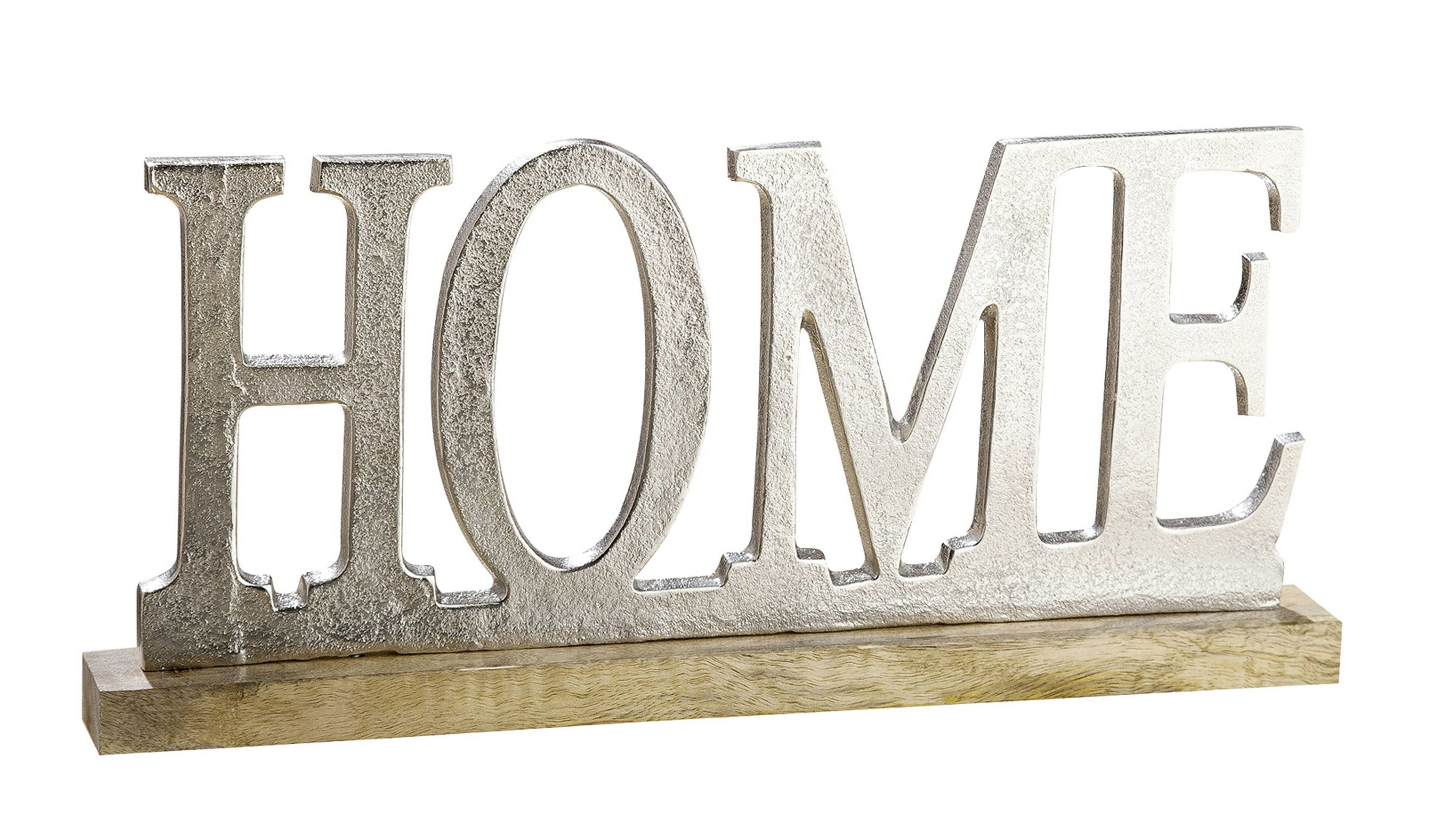 GMD Living Dekoobjekt HOME, Schriftzug "HOME" aus Aluminium