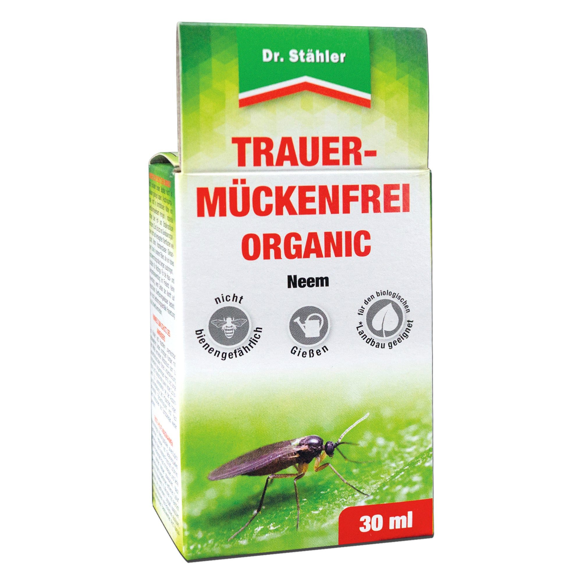 Dr. Stähler Pflanzendünger Trauermücken-Frei Organic: Hochwirksames Gießmittel gegen Trauermücken, Gießmittel, Trauermücken-Frei Organic – Wirksam im Topf & bei Jungpflanzen, 1-St., 30ml Bio-Gießmittel gegen Trauermücken Für Topf- & Aussaatkulturen, Trauermücken-Frei Organic – Bio-Gießmittel gegen Larven & Schädlinge