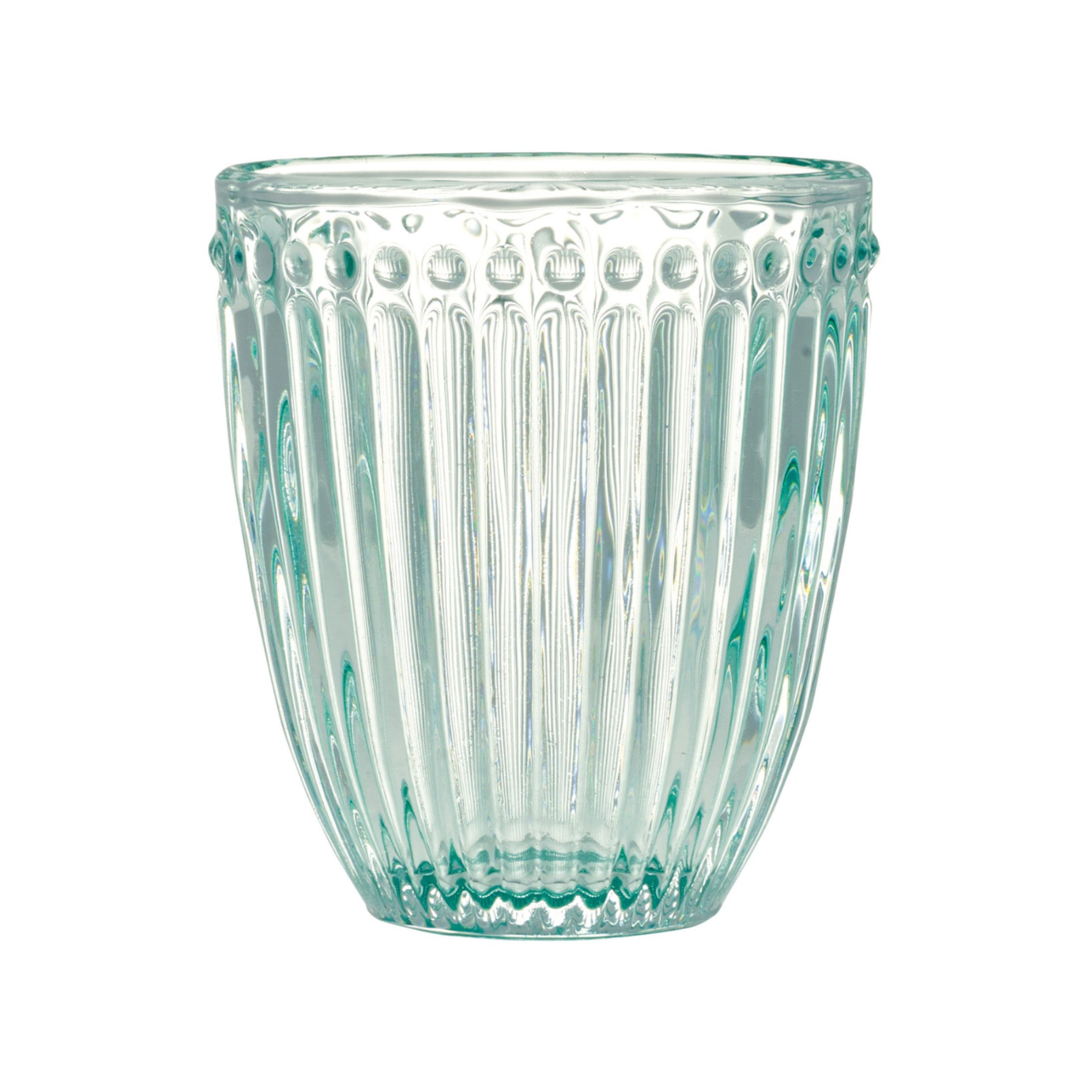 Greengate Glas GreenGate Wasserglas Alice Kühle Minze