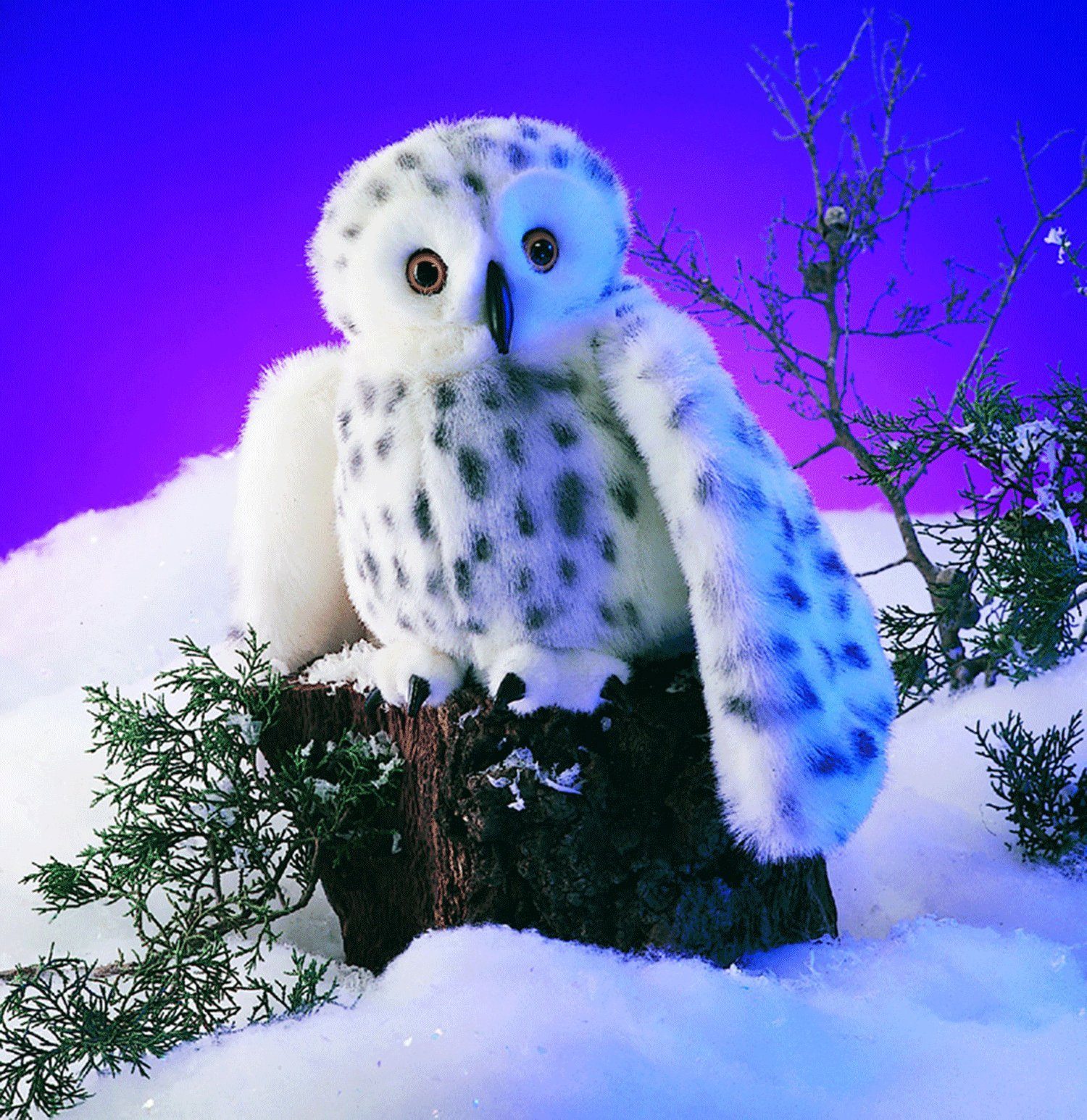 Folkmanis Handpuppen Handpuppe Folkmanis Handpuppe Schnee-Eule 2236 (Packung)