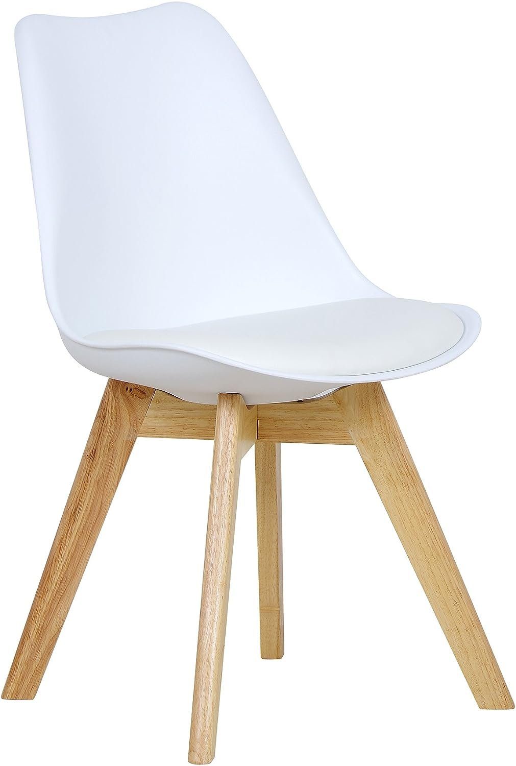 Woltu Esszimmerstuhl (1 St), Polsterstuhl Sitzfläche aus Kunstleder Holzbei günstig online kaufen