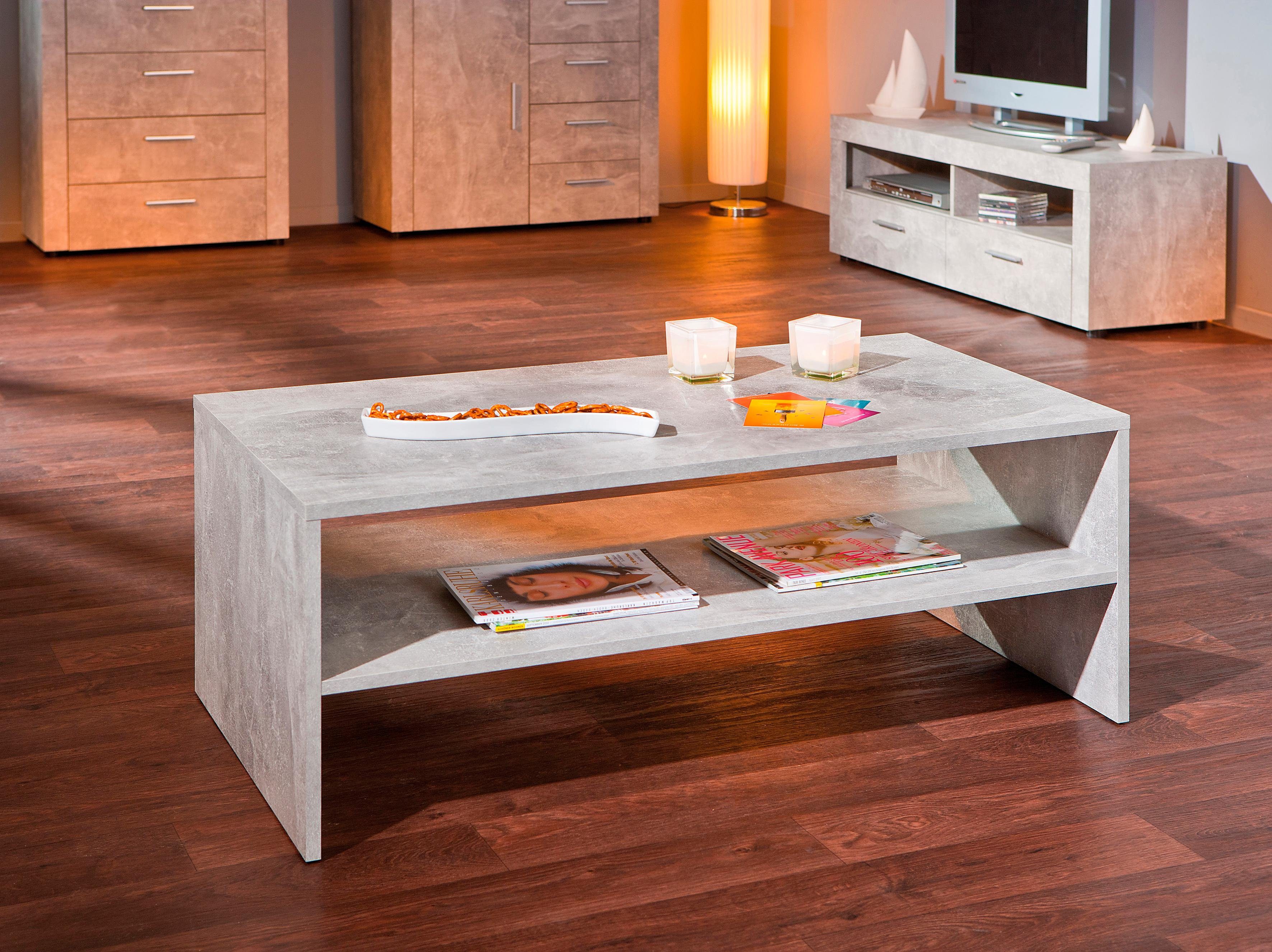 INOSIGN Couchtisch »Beton 5.1«, Mit 1 [Ablageboden/Ablageböden] online