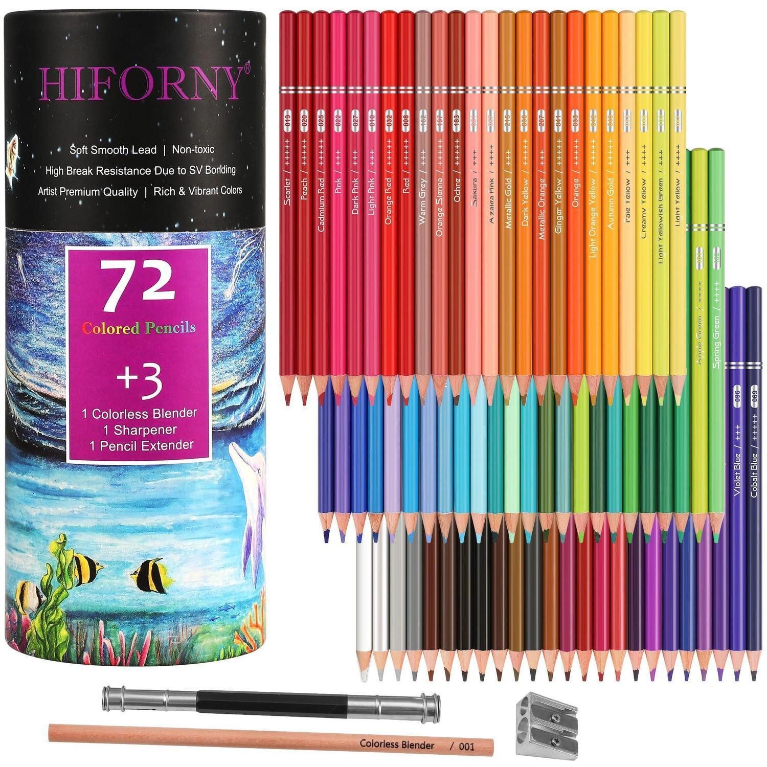 LuxusKollektion Buntstift Buntstifte-Set 72 Farben mit Extras
