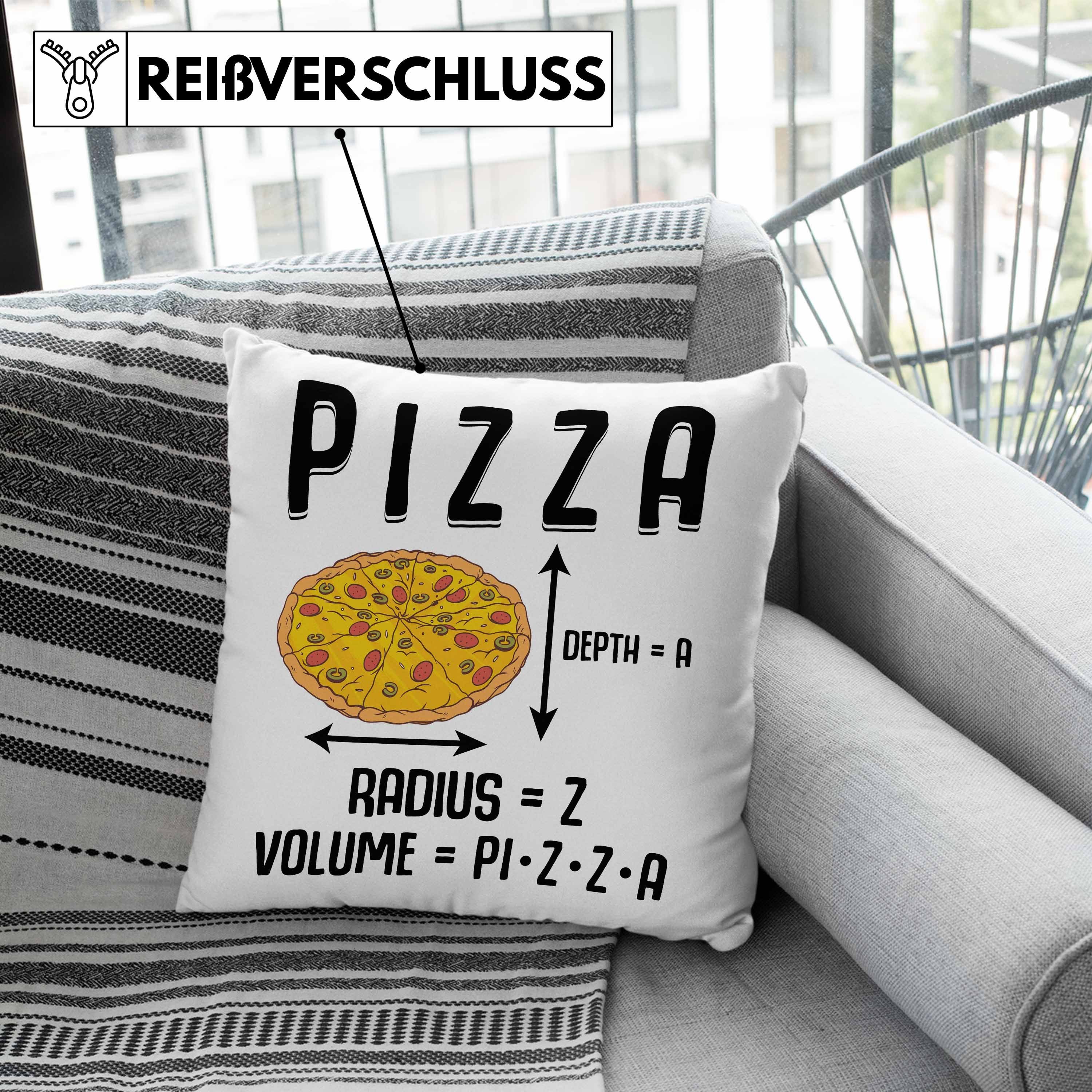 Spruch - Pizzalover Kissen mit Geschenk Dekokissen Trendation Rosa 40x40 Pizza Pizza-Liebhaber Trendation Füllung Dekokissen Geschenkidee Lustige