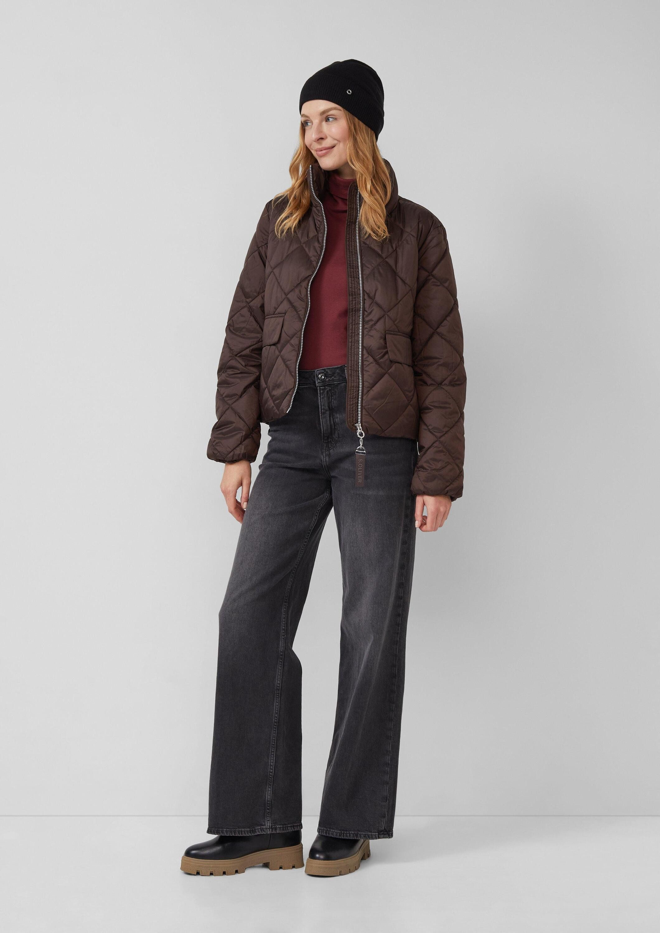 s.Oliver Strickmütze Mütze Mütze aus Feinstrick mit Logo-Ring günstig online kaufen