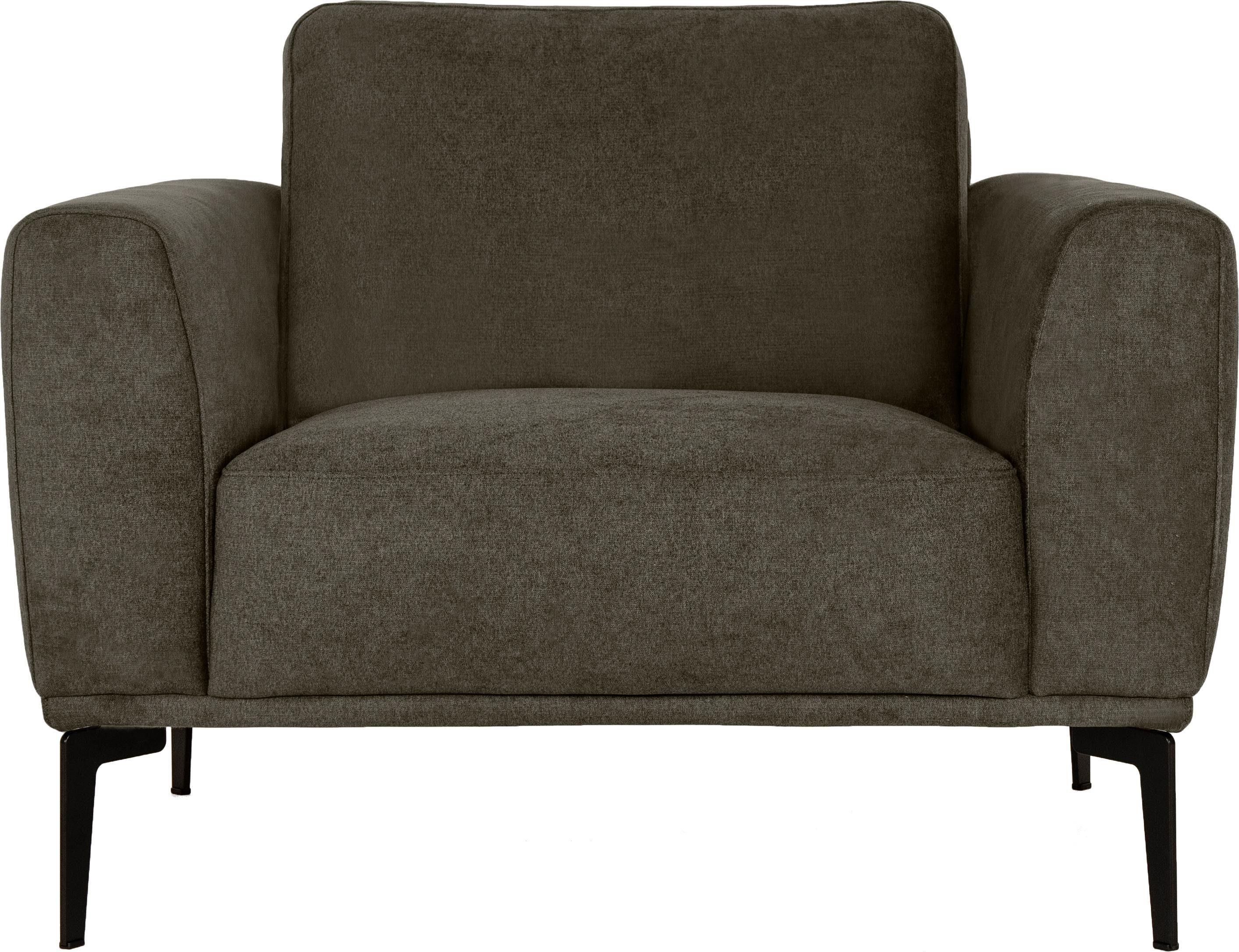 Places of Style Sessel »Odda«, mit Metallfüßen in besonderem Design-Otto