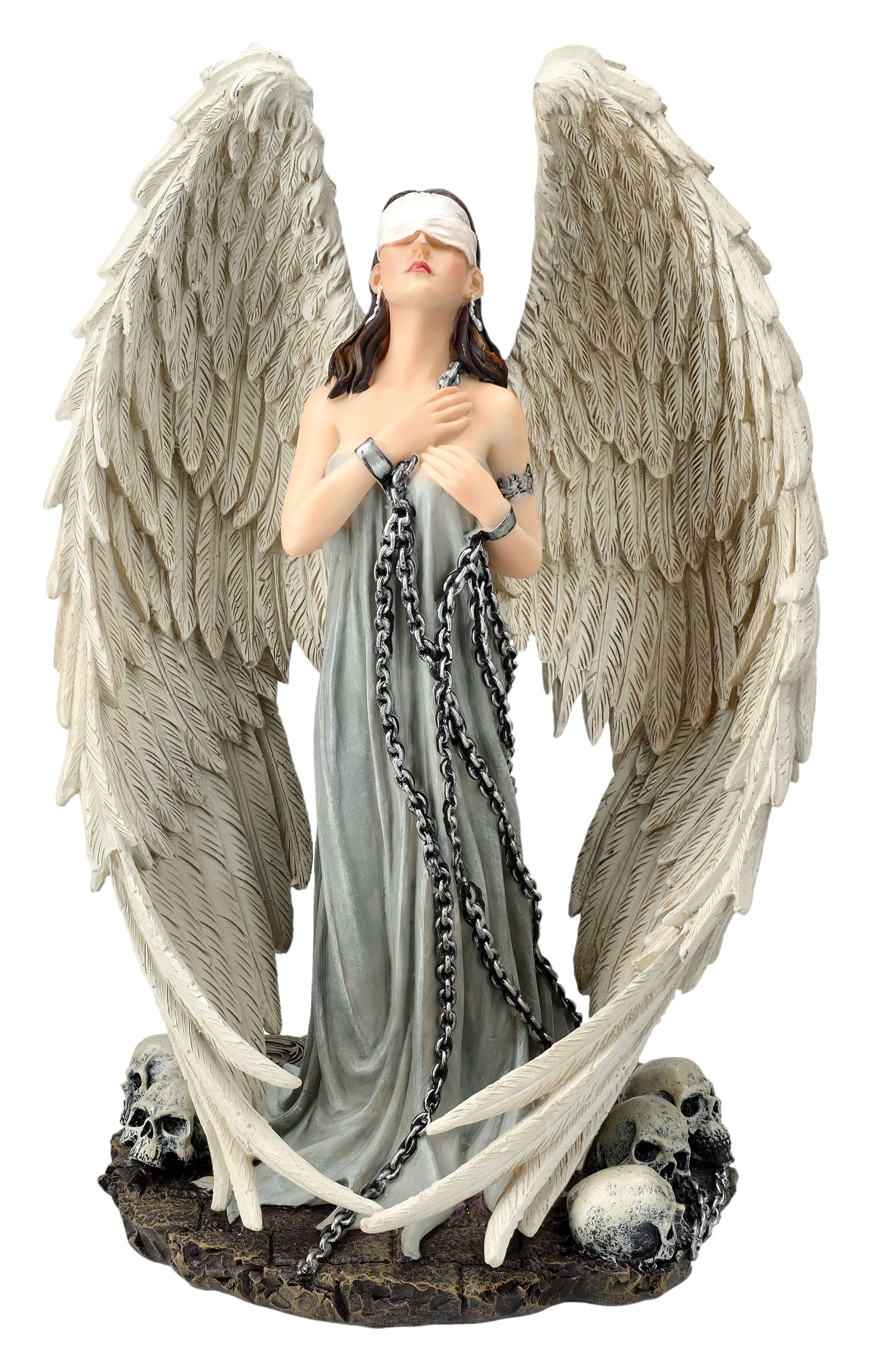 Figuren Shop GmbH Fantasy-Figur Engel Figur in Ketten - Captive Angel - Spiral - Fantasy Dekofigur