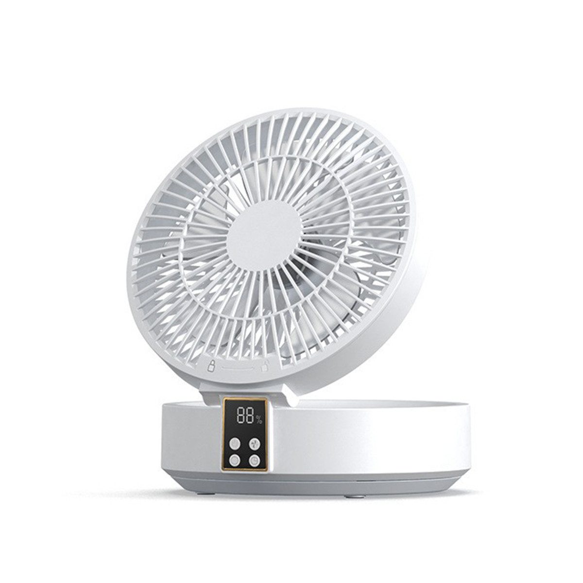 Tischventilator Tischventilator mit Fernbedienung 3 Geschwindigkeiten LED USB
