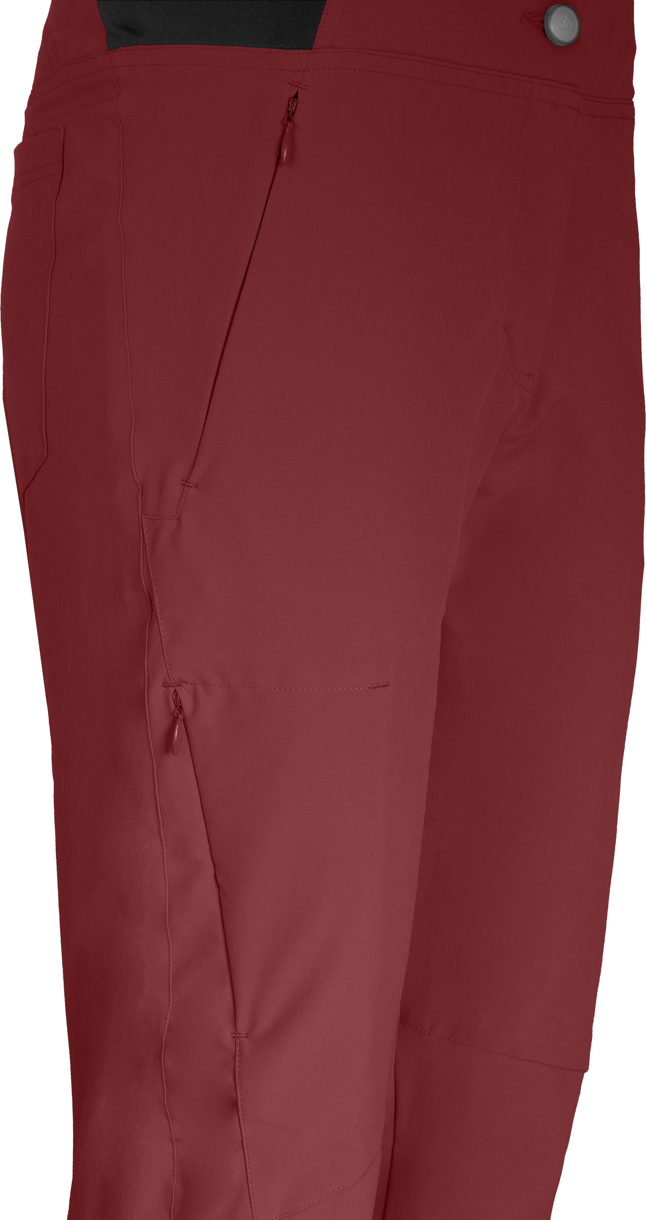 Bergson Outdoorhose AALBORG Vario (slim) Damen Wanderhose, recycelt, elastisch, sportlich, Normalgrößen, rot b