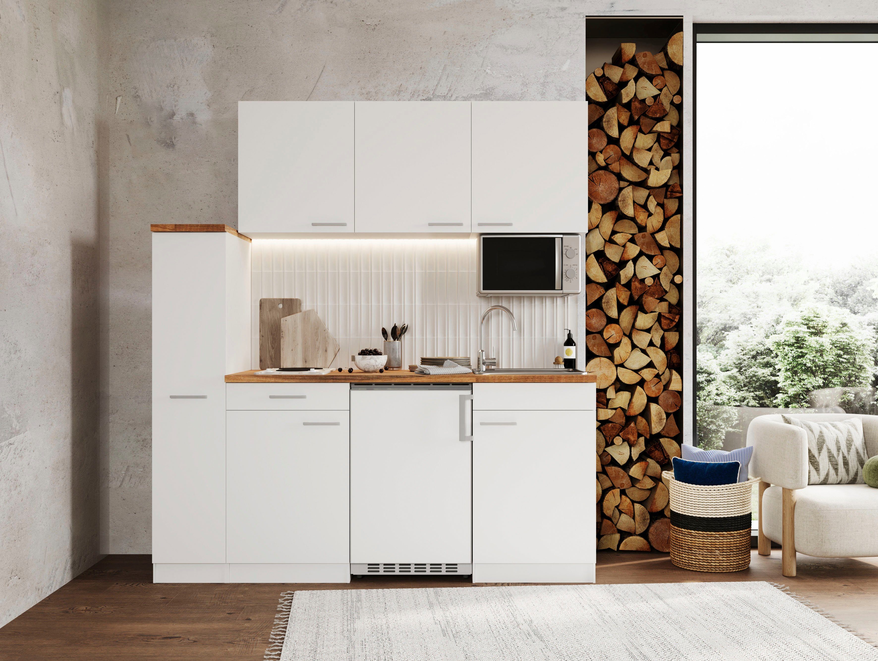 RESPEKTA Küche Luis, mit Duo Kochfeld, günstig online kaufen