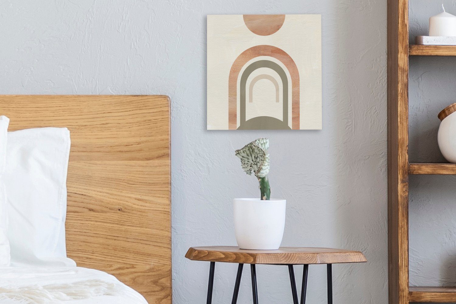 - Bilder Leinwand Abstrakt, OneMillionCanvasses® Wohnzimmer (1 Design Leinwandbild St), für Schlafzimmer Rosa -