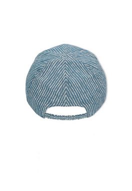 Sterntaler® Beanie Baseball-Cap (1-St) Baseball-Cap - Basecap in Mittelblau mit weißen Streifen - Cap für Kinder gestreifte Cappie mit elastischem Gummizug und UV-Schutz 15+