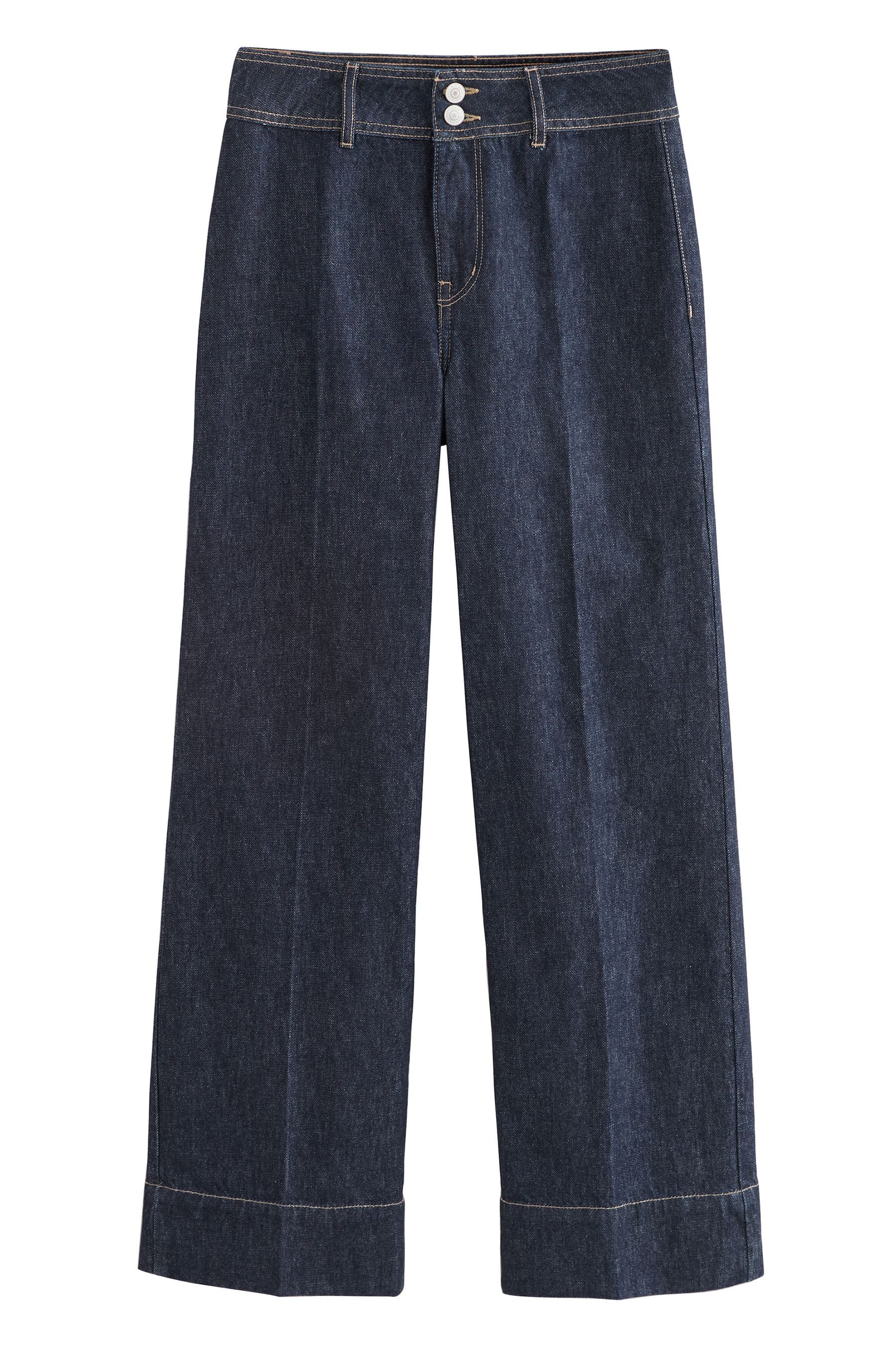 Next Weite Jeans Jeans mit weitem Bein und doppeltem Knopf, Petite (1-tlg) günstig online kaufen