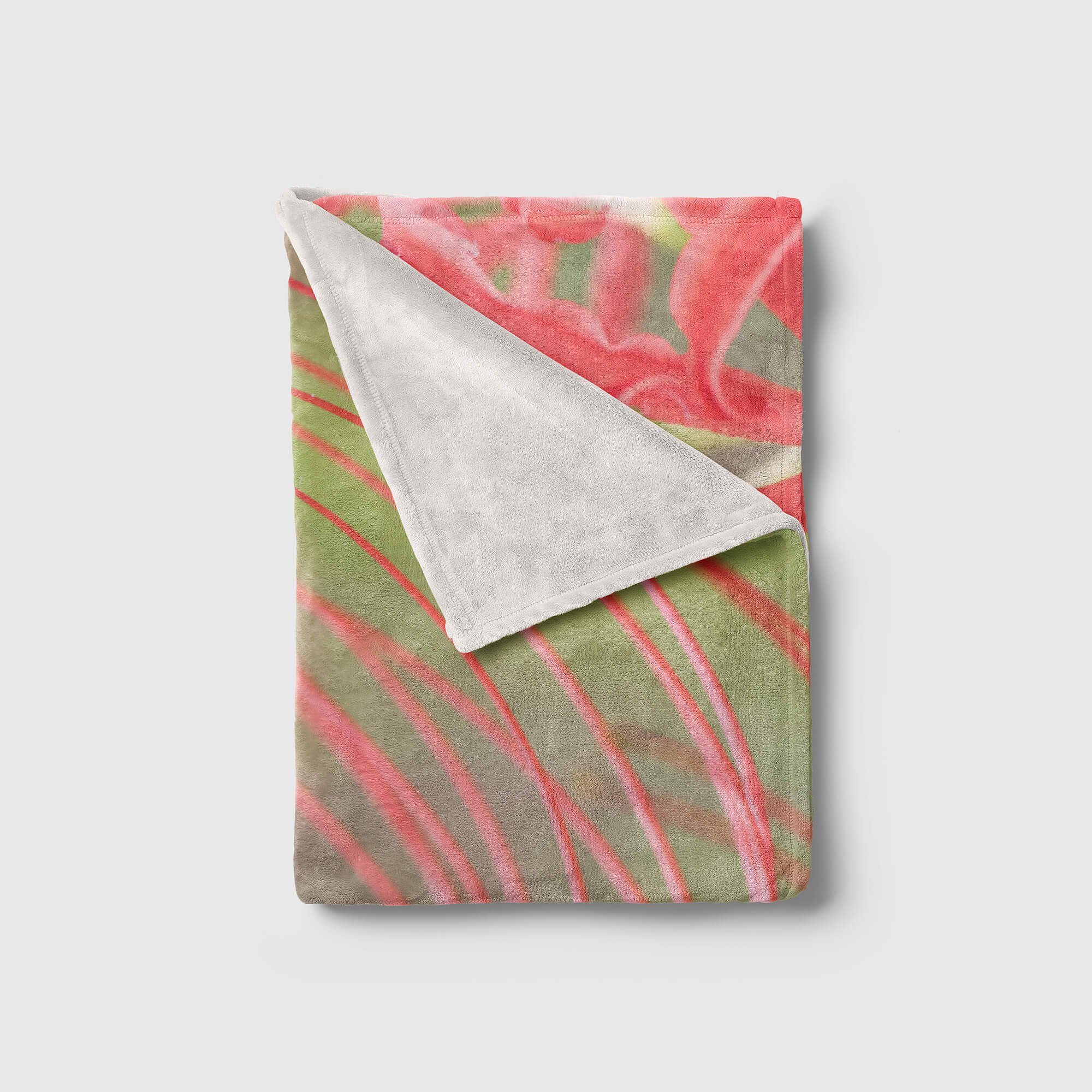 Kuscheldecke (1-St), Handtücher Handtuch Handtuch B, Blume Art Saunatuch Fotomotiv kunstvolle mit Strandhandtuch Baumwolle-Polyester-Mix Sinus