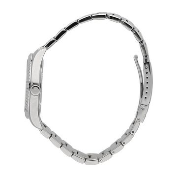 Sector Quarzuhr Sector Herren Armbanduhr Analog, Herren Armbanduhr rund, mittel (ca. 35mm), Edelstahlarmband silber, Fa