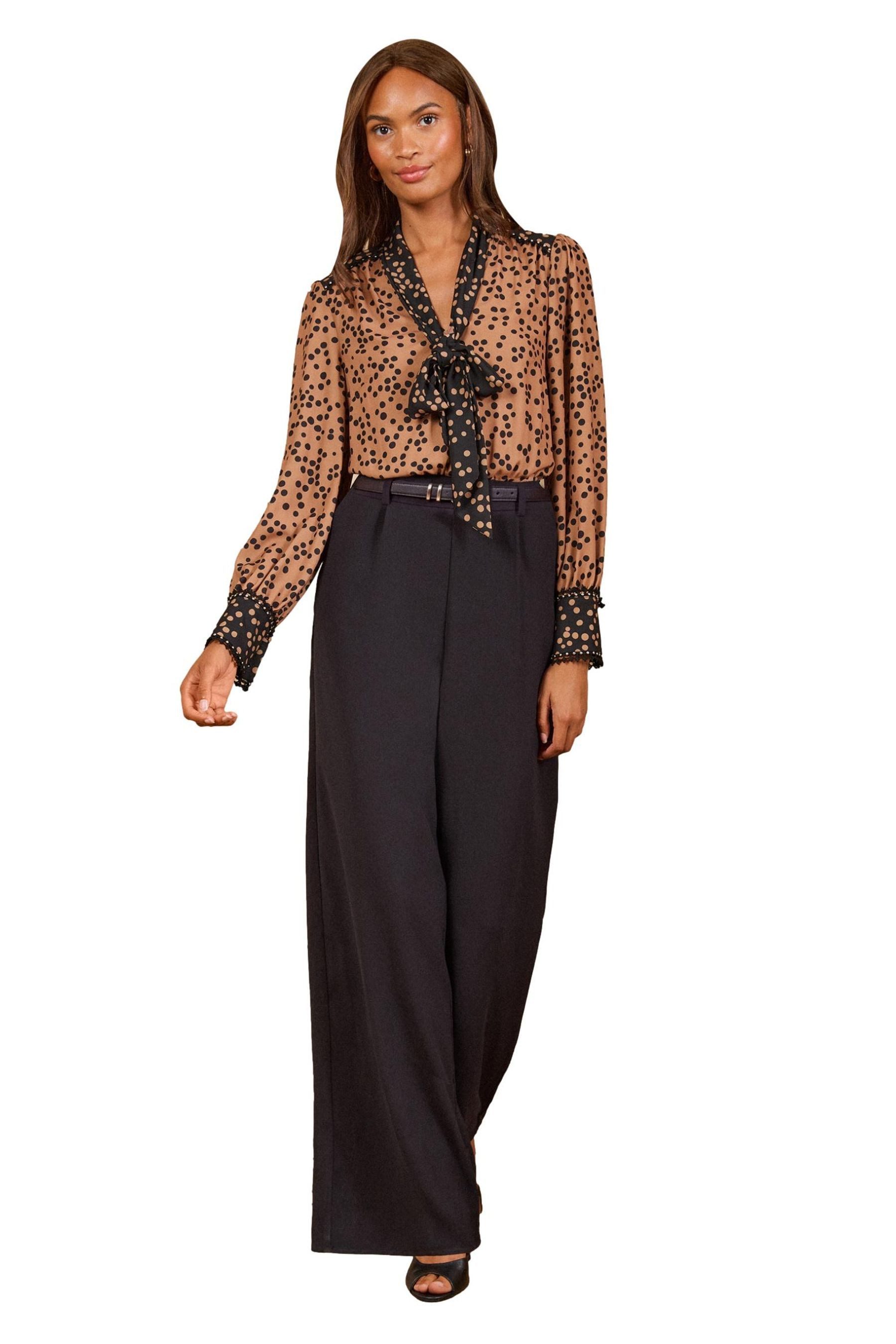 Love & Roses Jumpsuit Love & Roses Overall mit Punkten und Schluppe, (2-tlg)