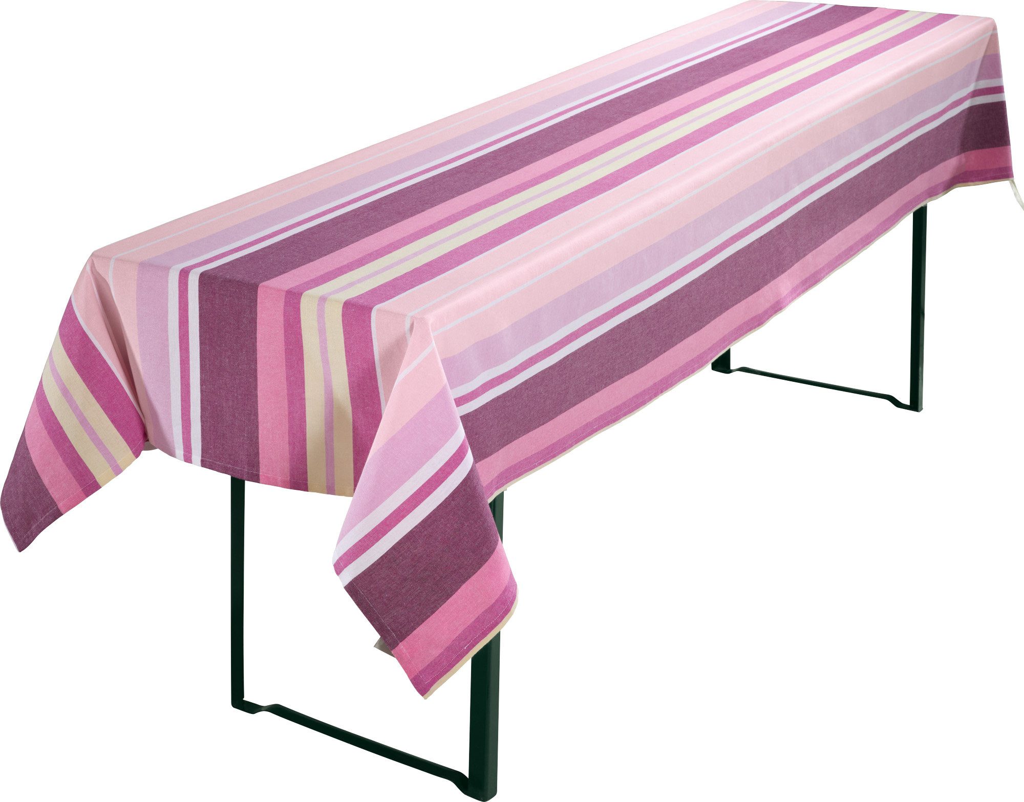 REDBEST Tischdecke Biertisch-Tischdecke, Baumwolle Streifen