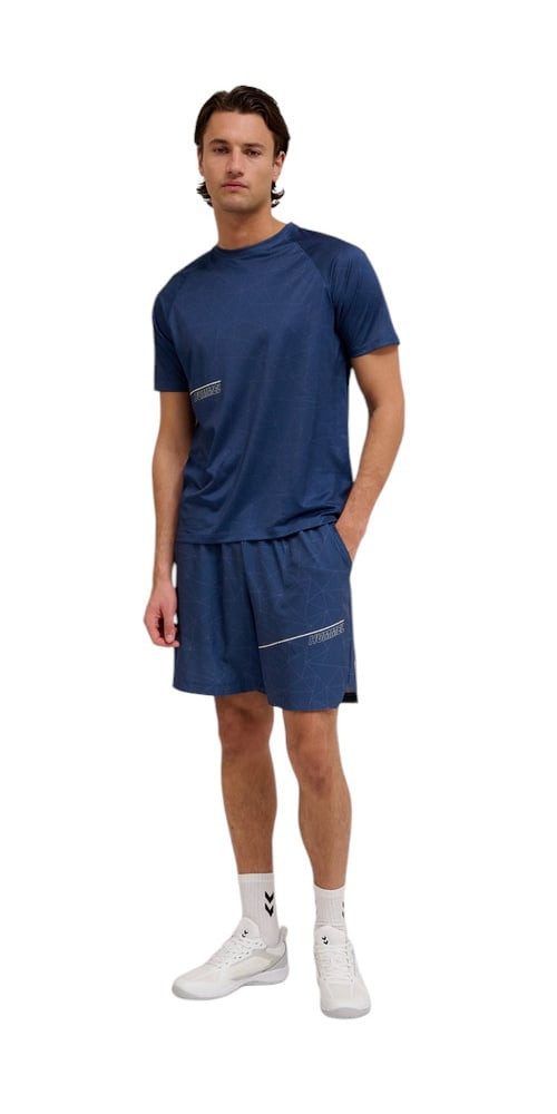 hummel Sporthose hmlCOURT AOP Pocket Shorts (atmungsaktiv, schnelltrocknend) kurz