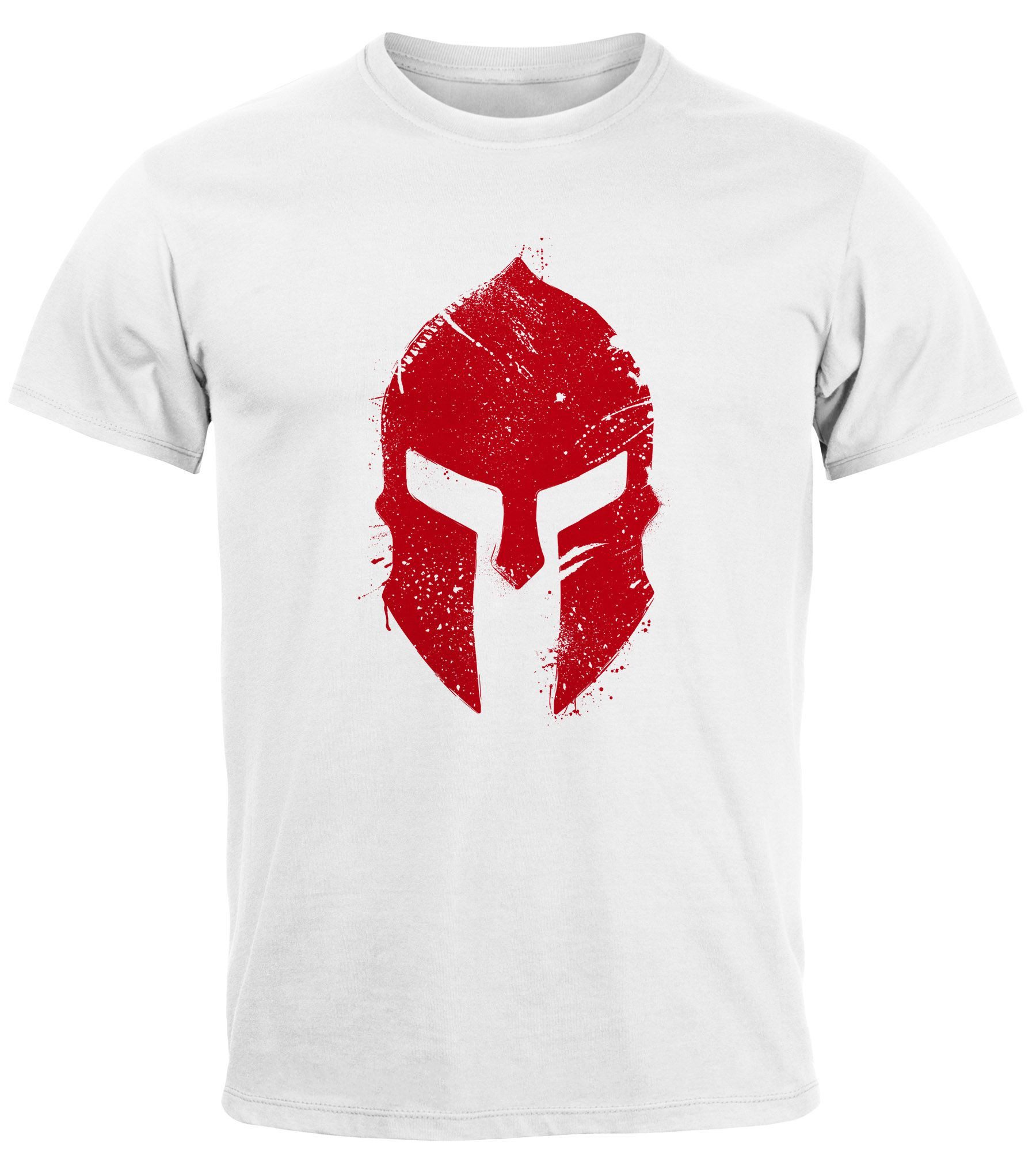 Neverless Print-Shirt Herren T-Shirt Print Sparta-Helm günstig online kaufen